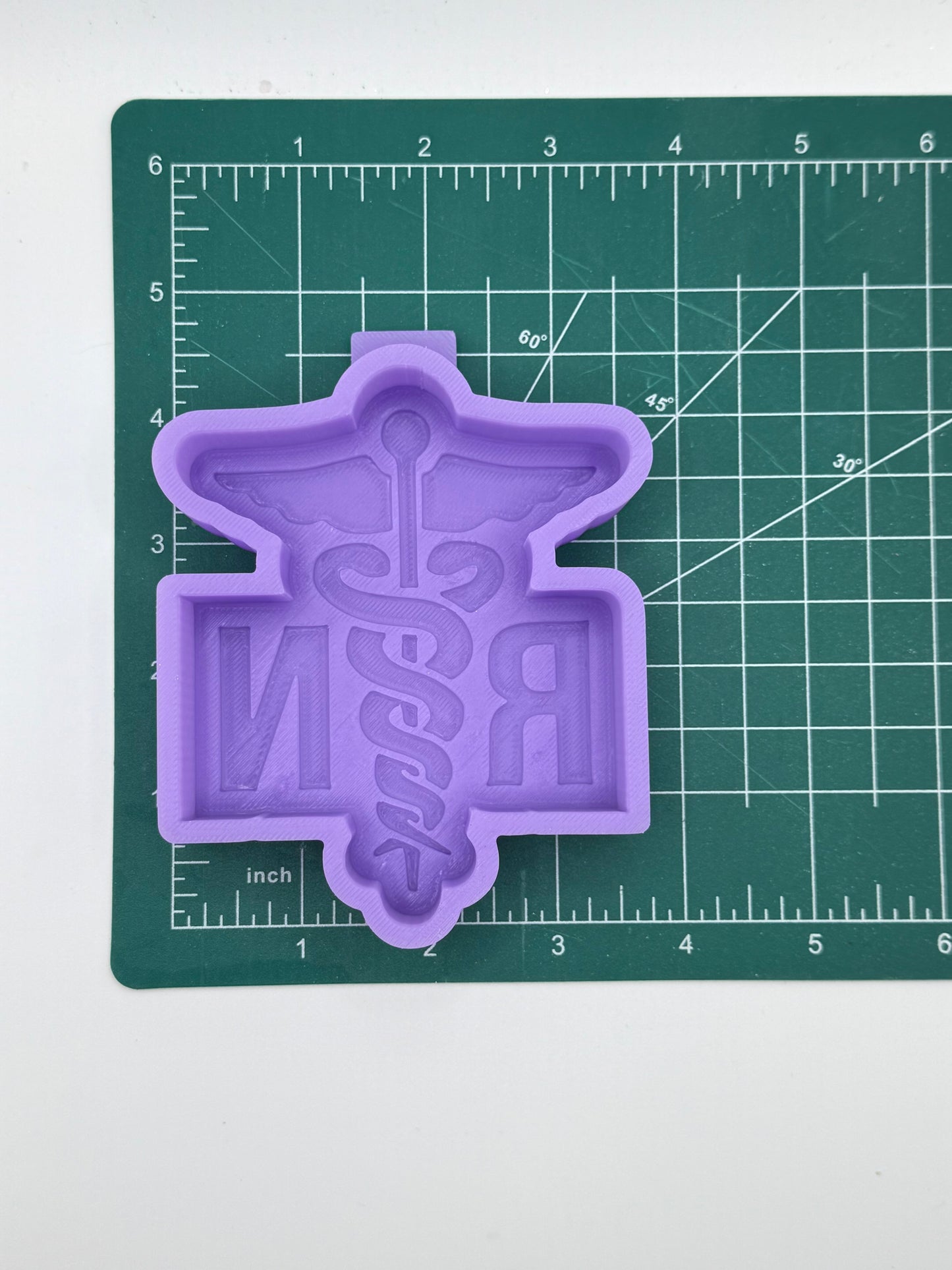 RN with Caduceus  | silicone freshie mold
