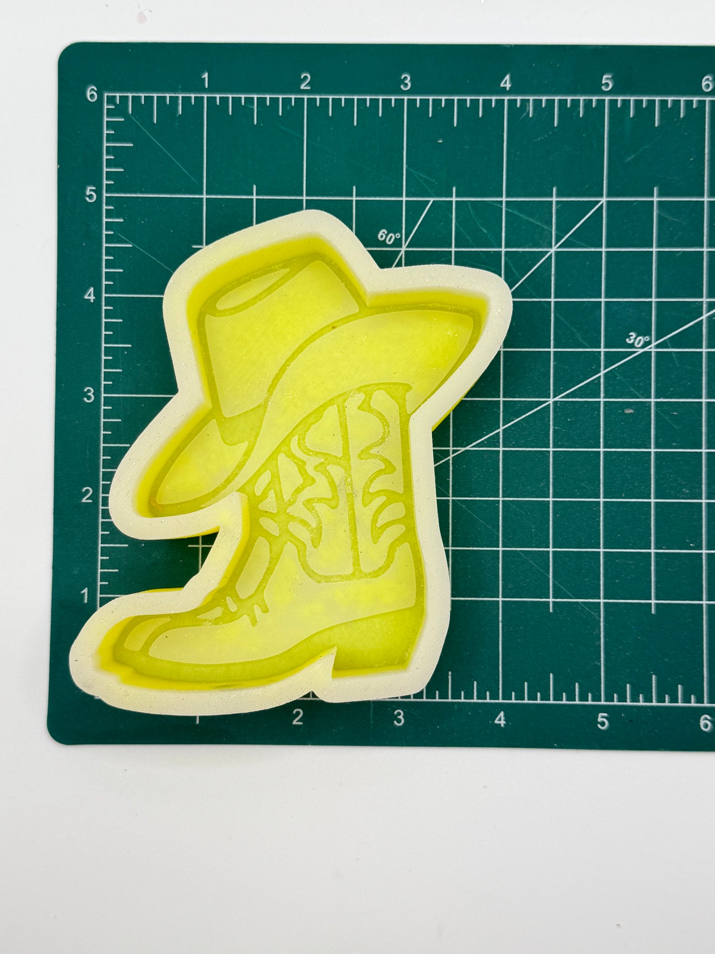 Boot with Cowboy Hat Freshie Mold | Silicone Freshie Mold