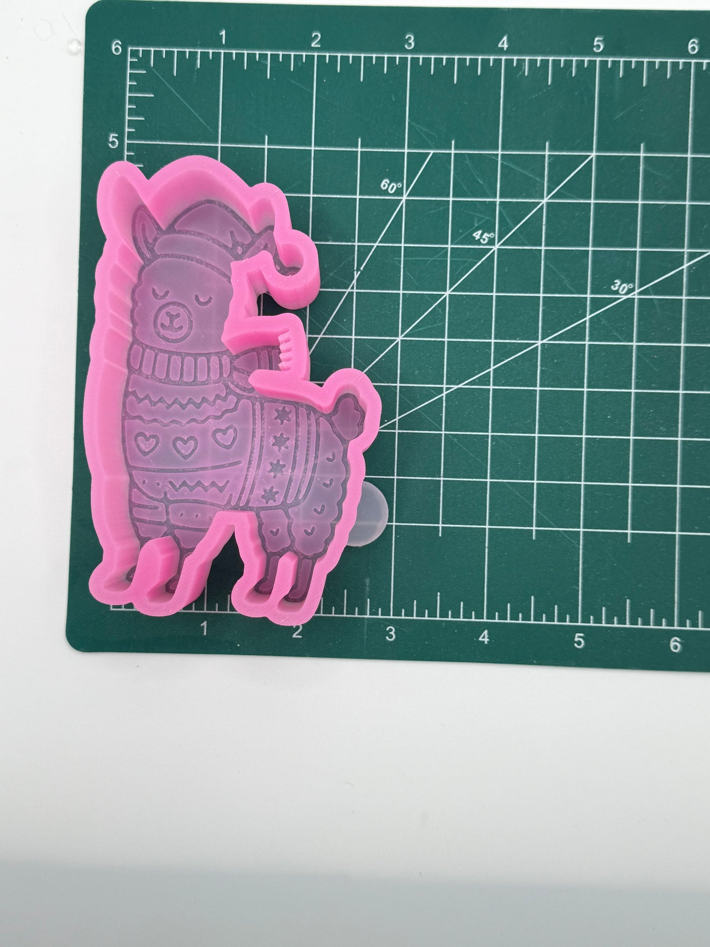 Llama in Winter Sweater Freshie Mold | silicone freshie mold