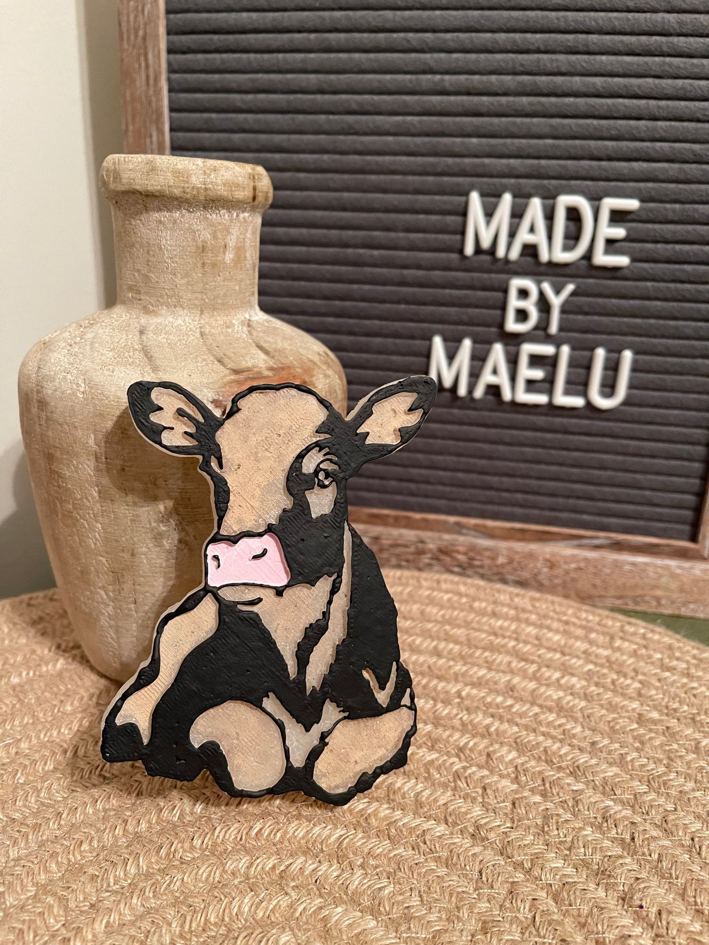 Cow Lying Down Freshie Mold | Silicone Freshie Mold