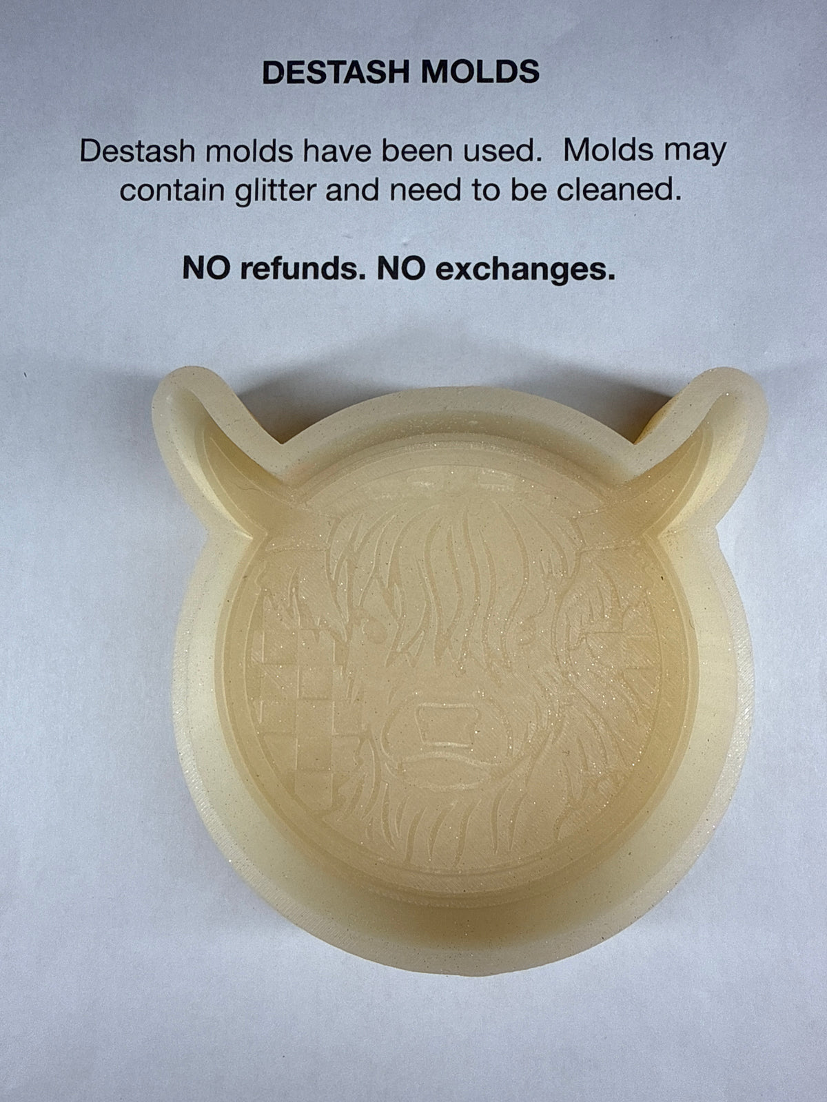DESTASH Mold - Checkered Round Bull
