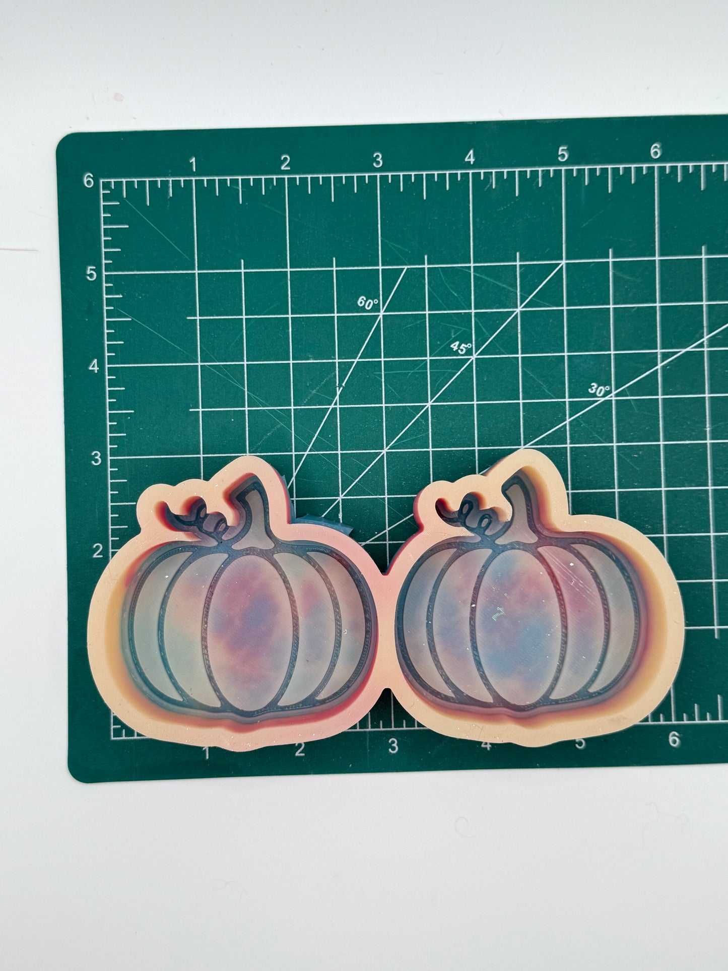 Pumpkin (Inset) Vent Clips Freshie Mold | silicone freshie mold