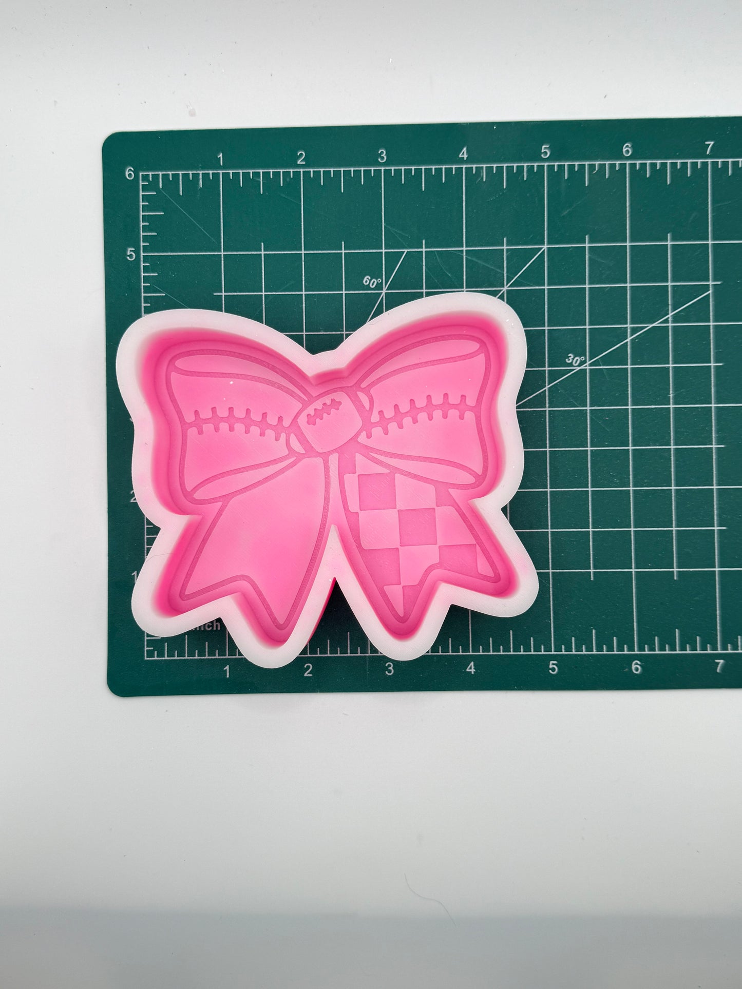 KC Football Bow Freshie Mold | silicone freshie mold