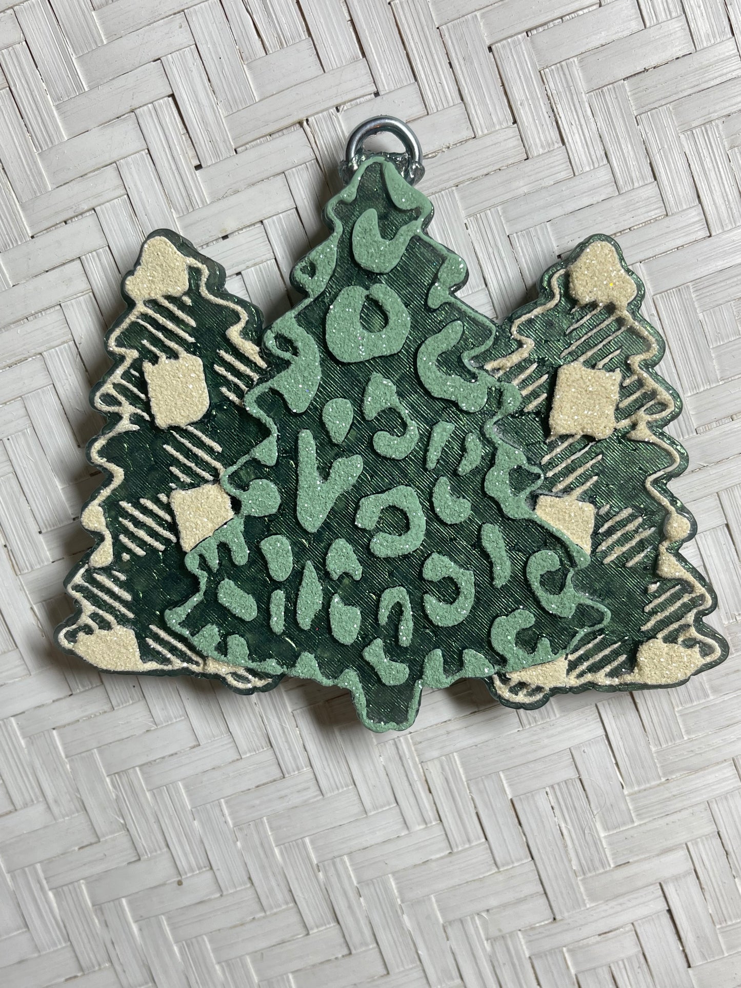 Leopard & Plaid Trees Freshie Mold | silicone freshie mold