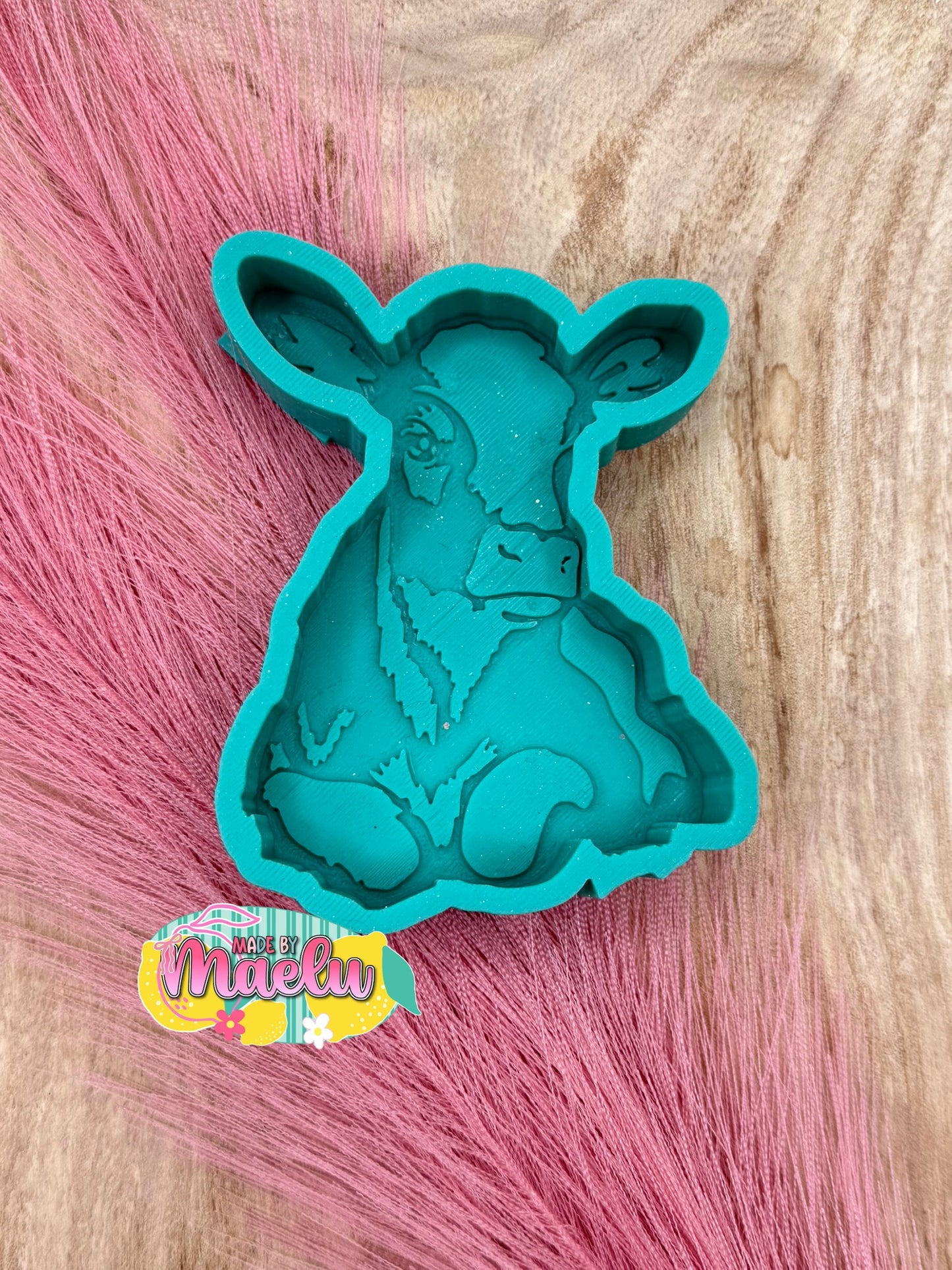 Cow Lying Down Freshie Mold | Silicone Freshie Mold