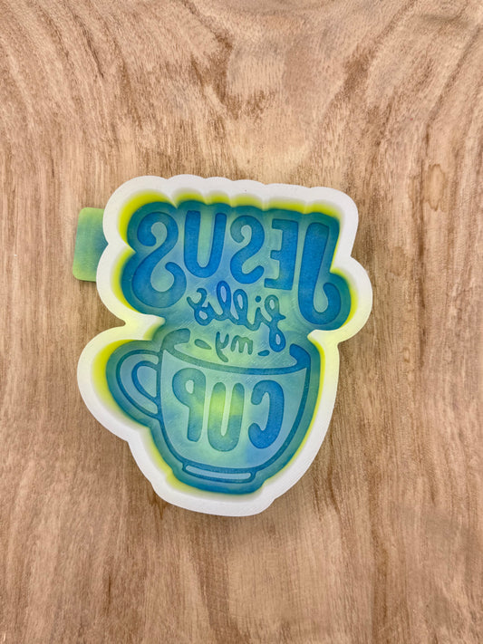Jesus Fills My Cup (Overstock) Freshie Mold | silicone freshie mold