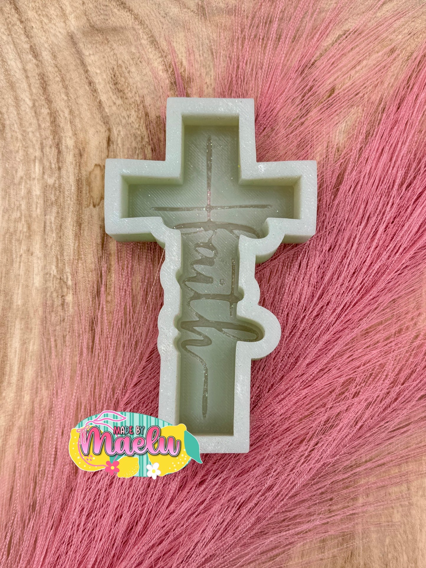 Faith Cross Freshie Mold | Silicone Freshie Mold