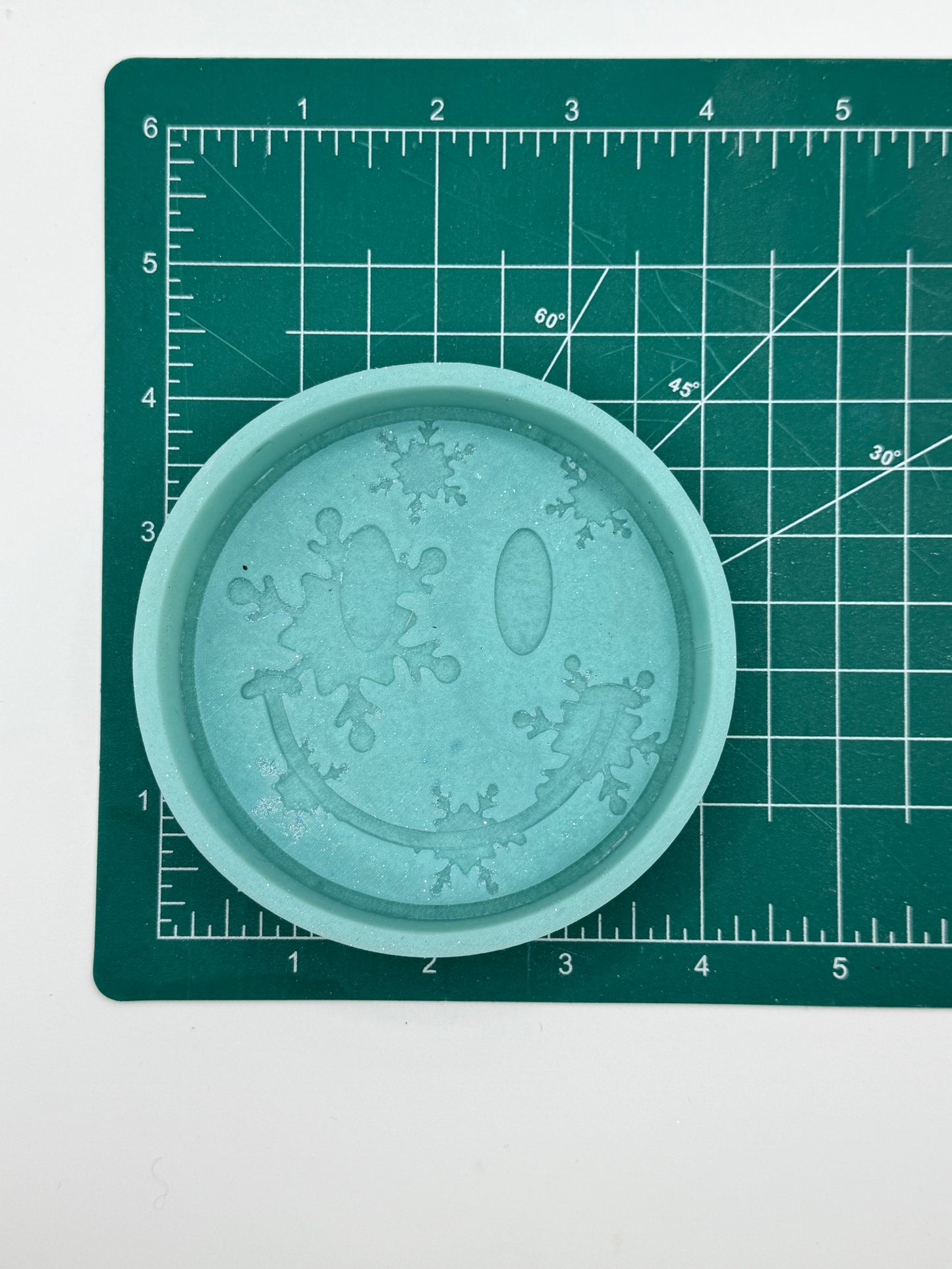 Smiley with Snowflakes Freshie Mold | silicone freshie mold