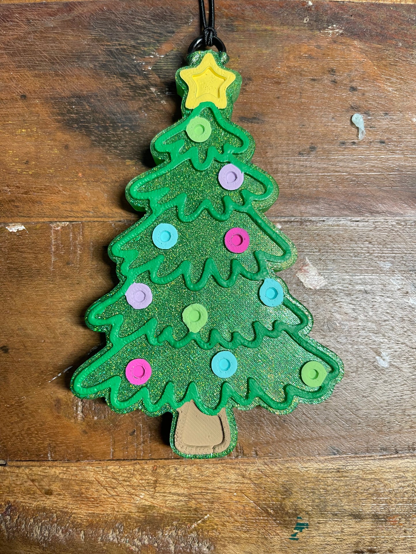 Tree with Ornaments Freshie Mold | silicone freshie mold