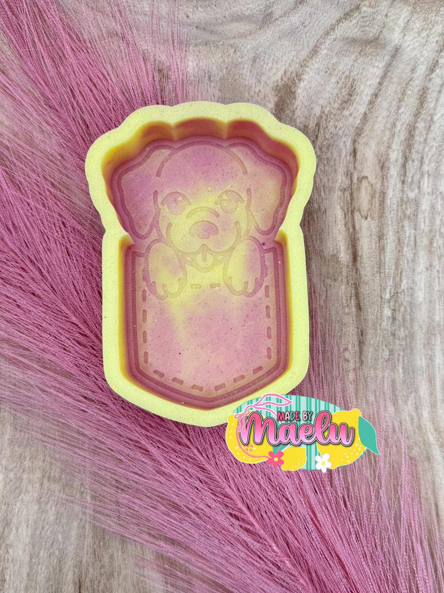 Puppy in a Pocket Freshie Mold | silicone freshie mold
