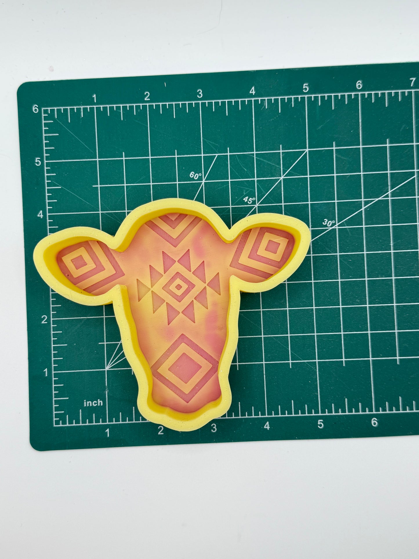 Aztec Cow Head Freshie Mold | Silicone Freshie Mold