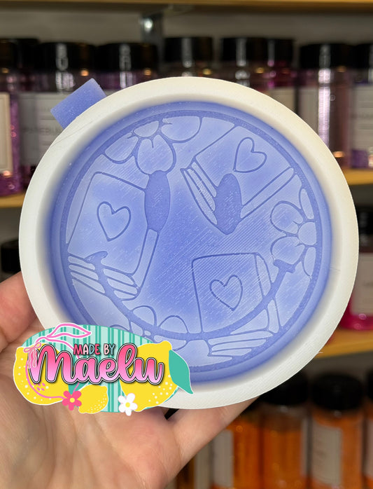 Bookish Smiley Freshie Mold | silicone freshie mold