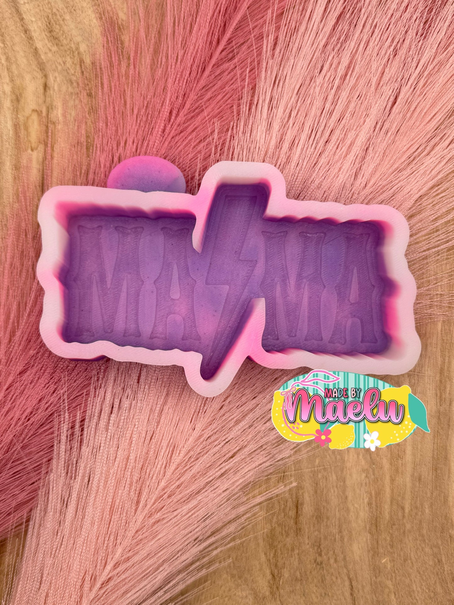 Mama Lightening Bolt Freshie Mold | silicone freshie mold