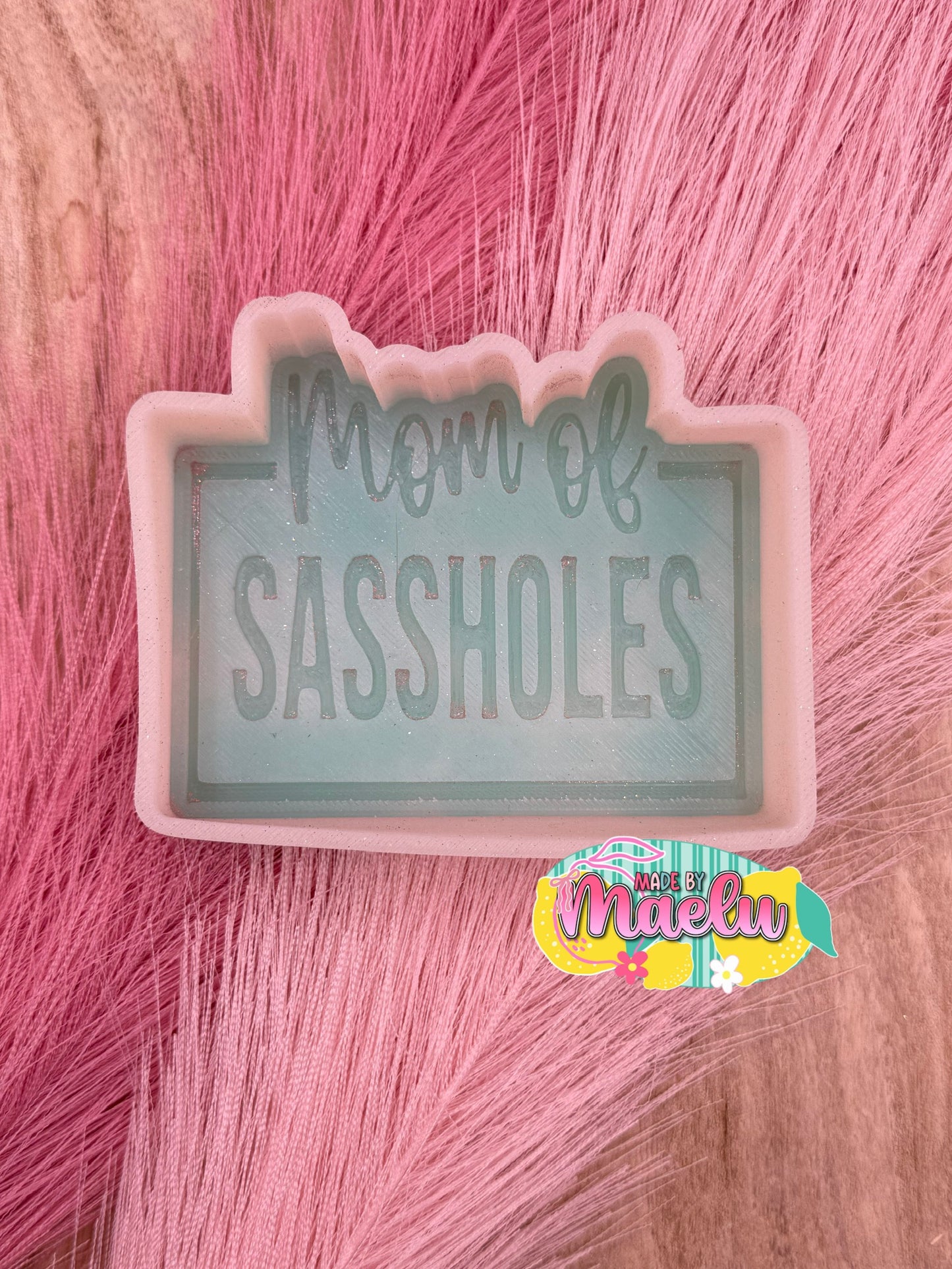 Mom of Sassholes Freshie Mold | silicone freshie mold