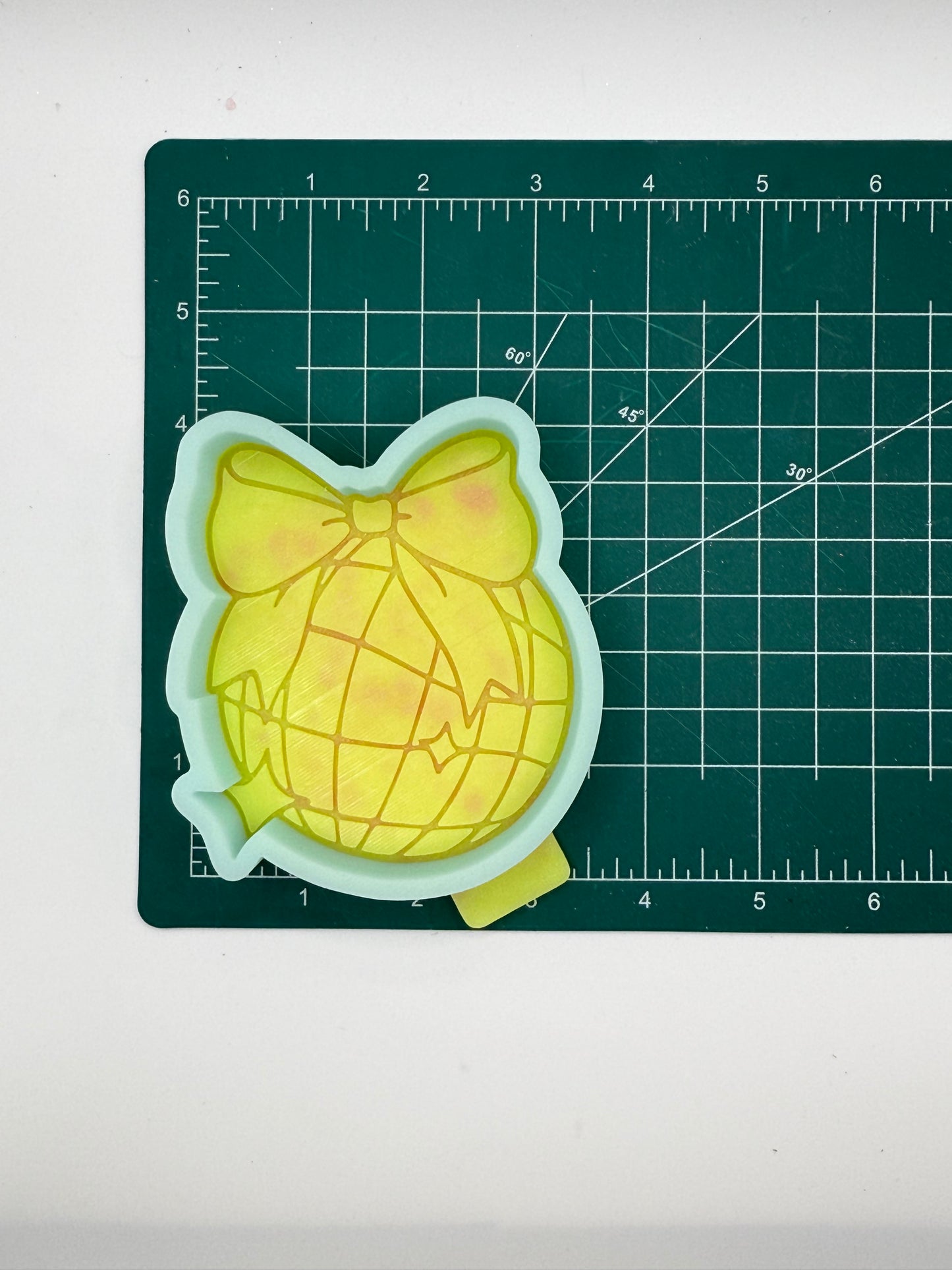 Disco Ball with Bow Freshie Mold | Silicone Freshie Mold