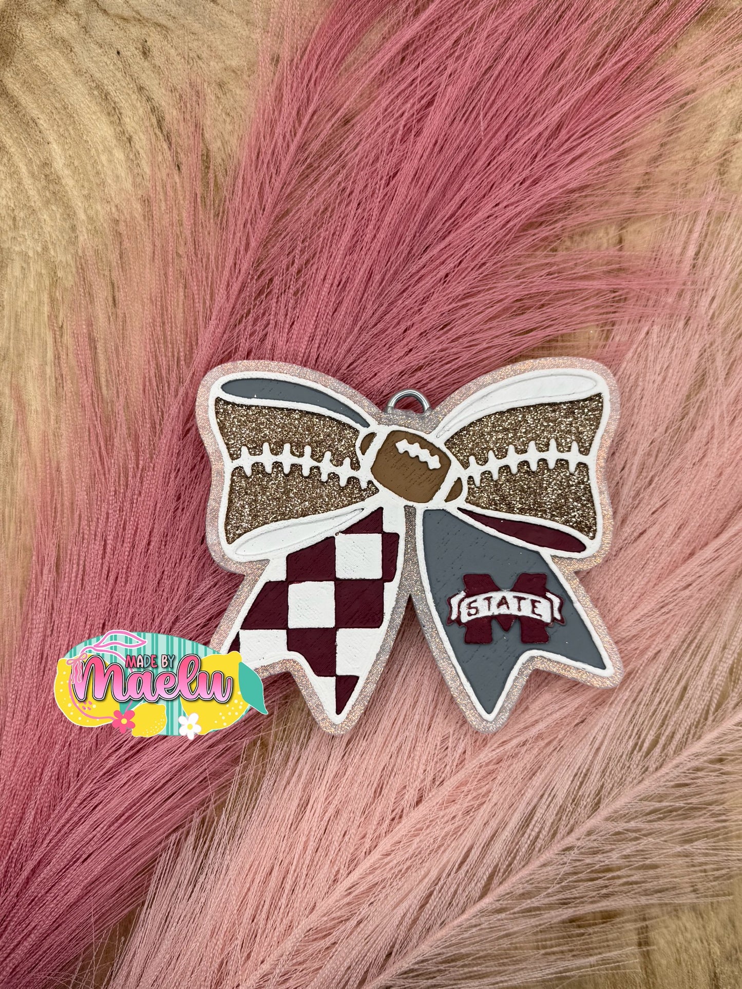 Bulldog Football Bow | Freshie