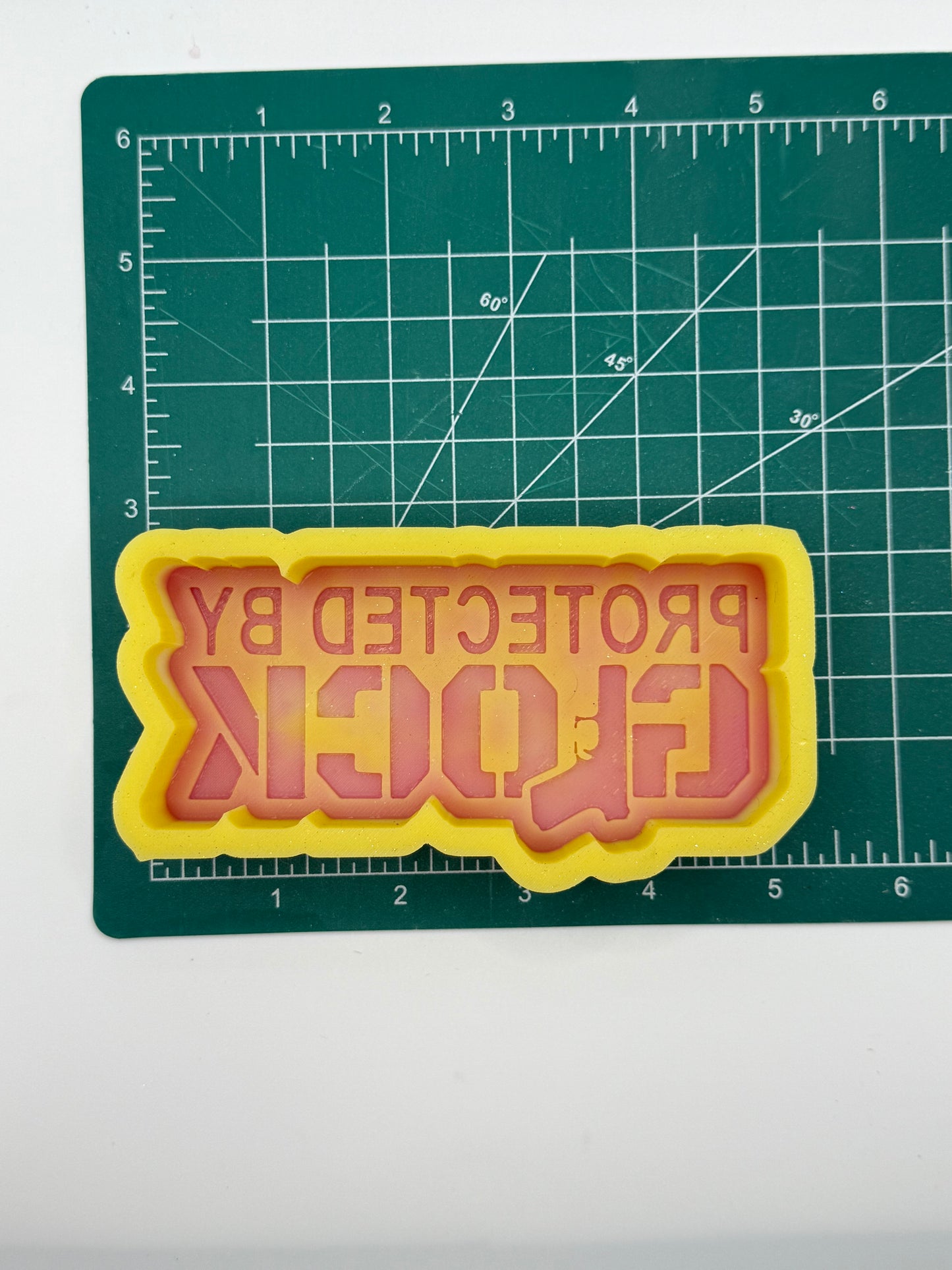 Protected by Glock | silicone freshie mold