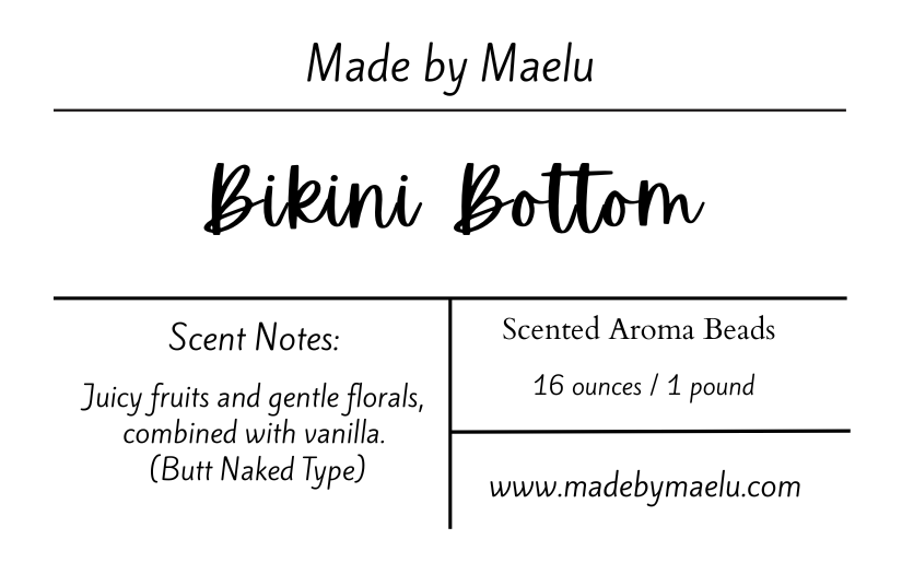 Bikini Bottom | 1 pound | Scented Aroma Beads
