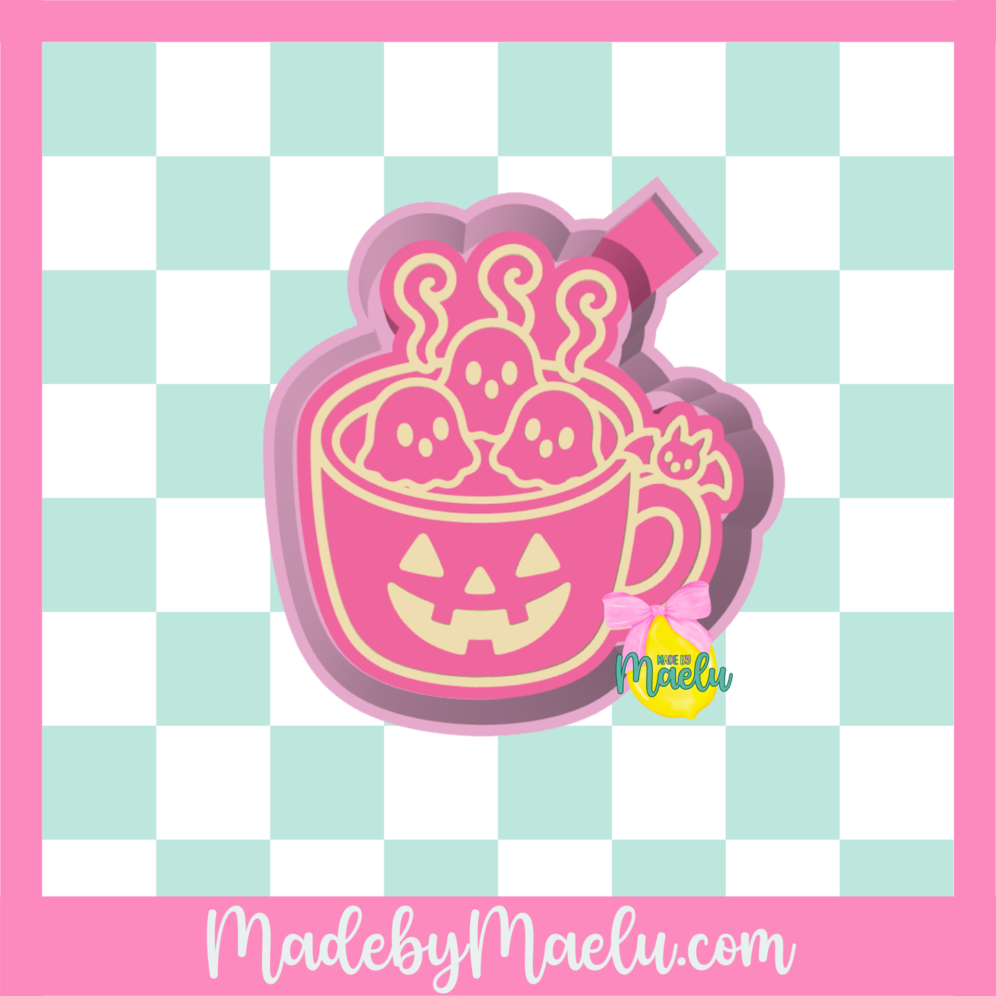 Ghost Marshmallow Cup freshie mold | silicone freshie mold | F179