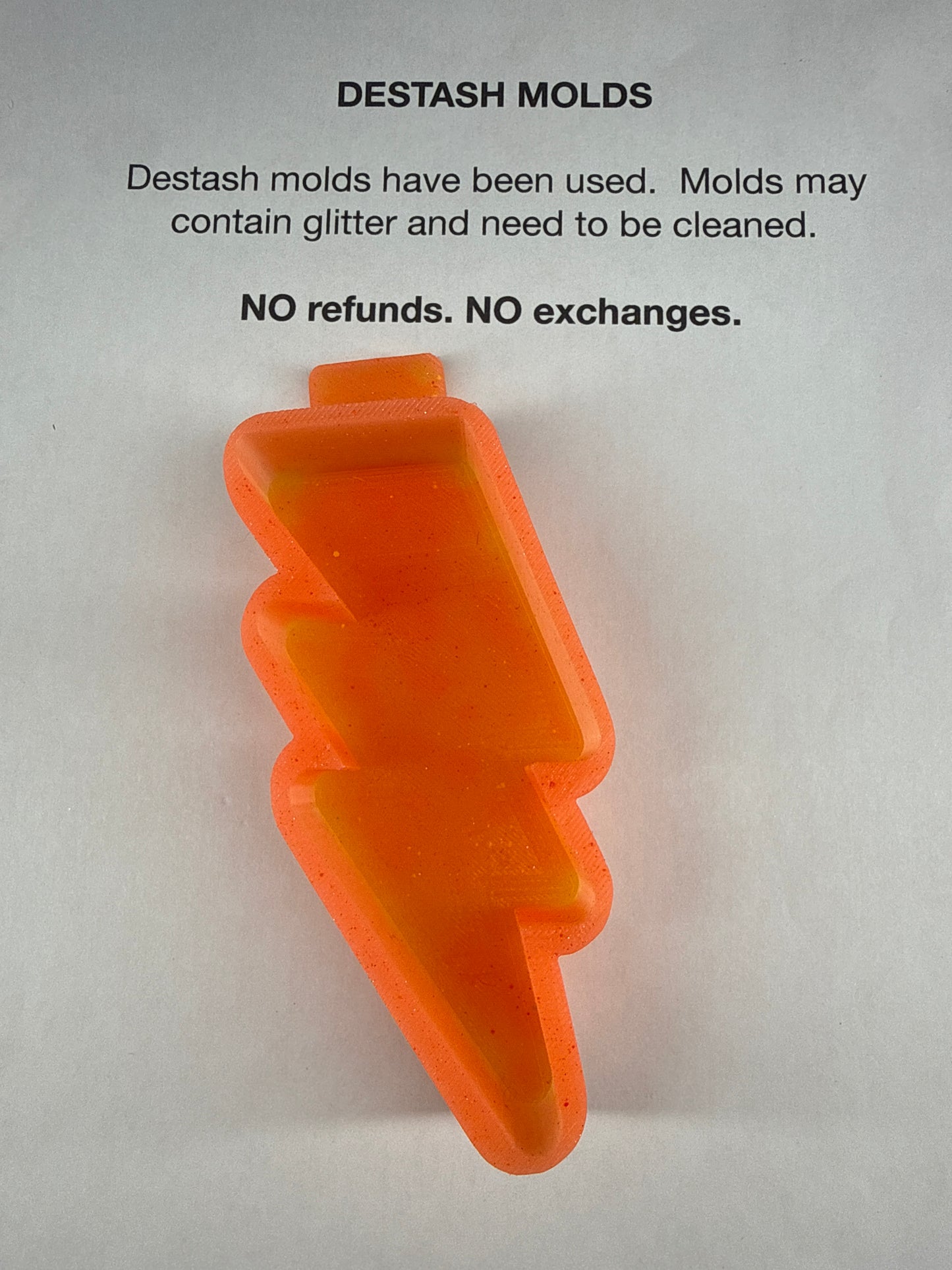 DESTASH Mold - Pencil Lightening Bolt