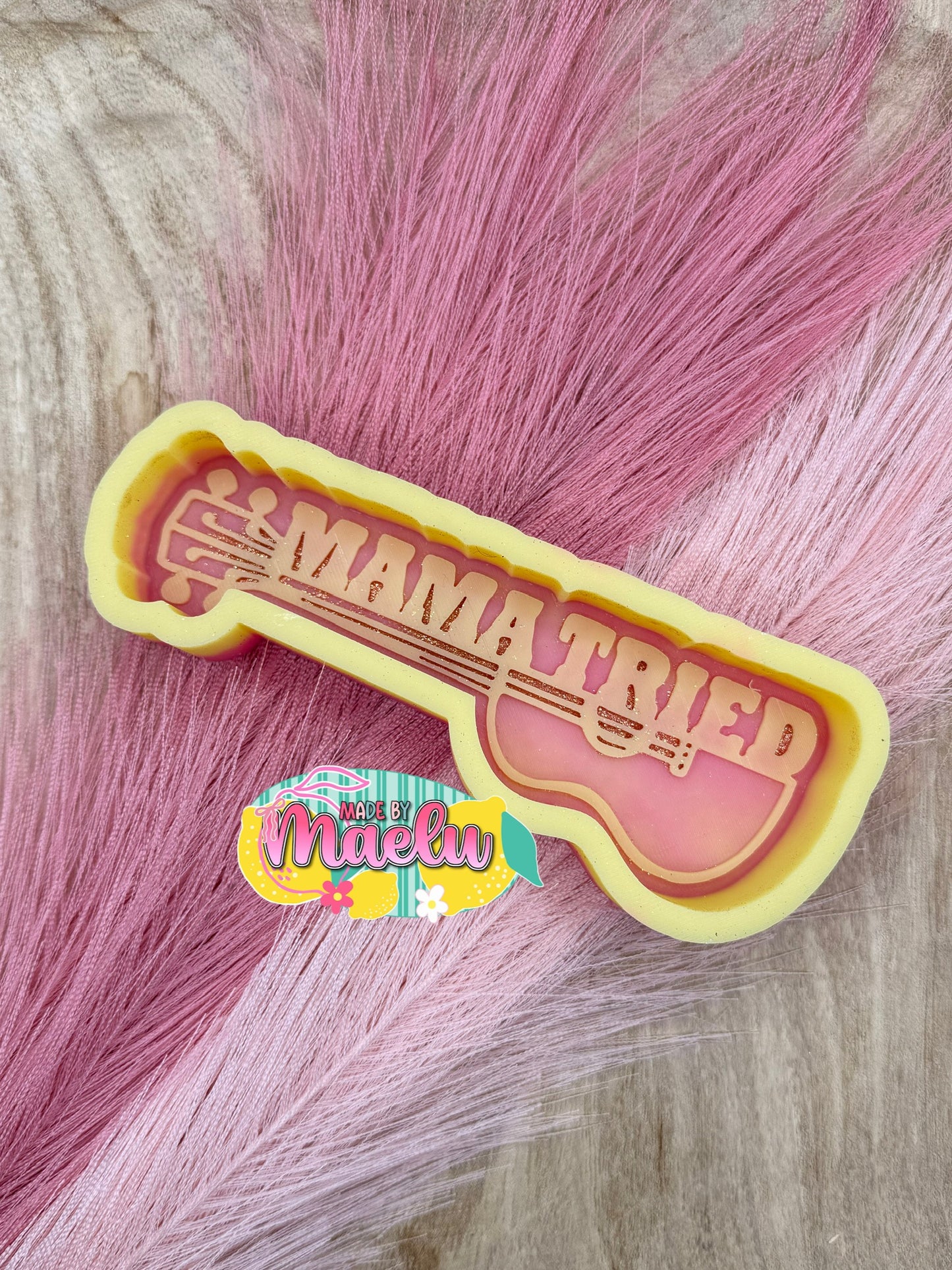 Mama Tried Guitar Freshie Mold | silicone freshie mold