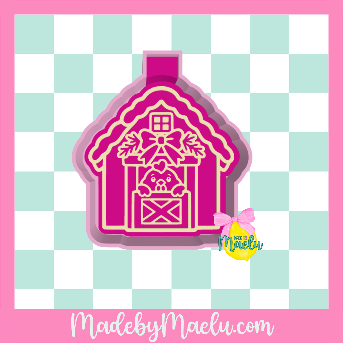 Christmas Chicken Coop Freshie Mold | silicone freshie mold |