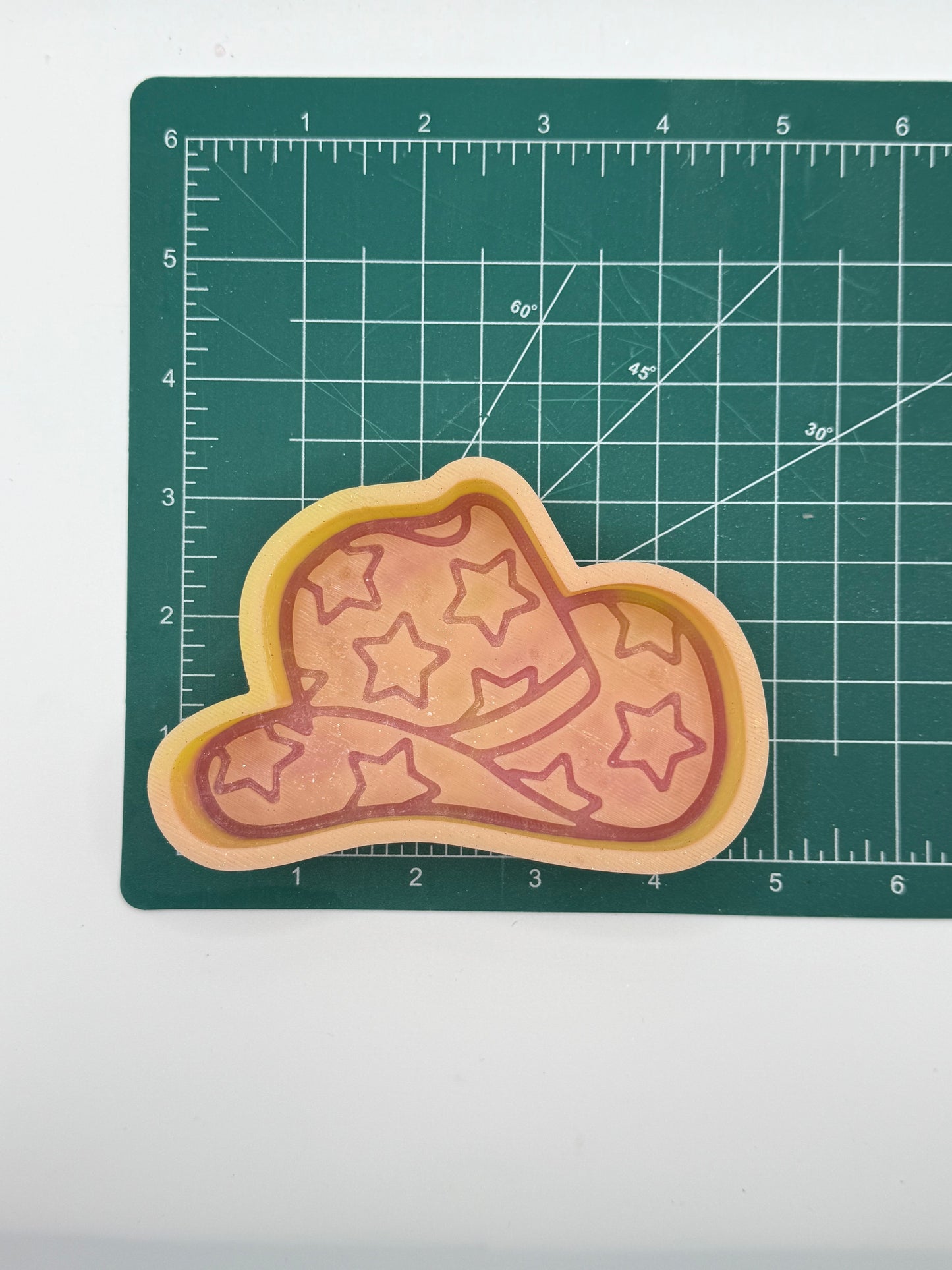 Cowboy Hat with Stars Freshie Mold | Silicone Freshie Mold
