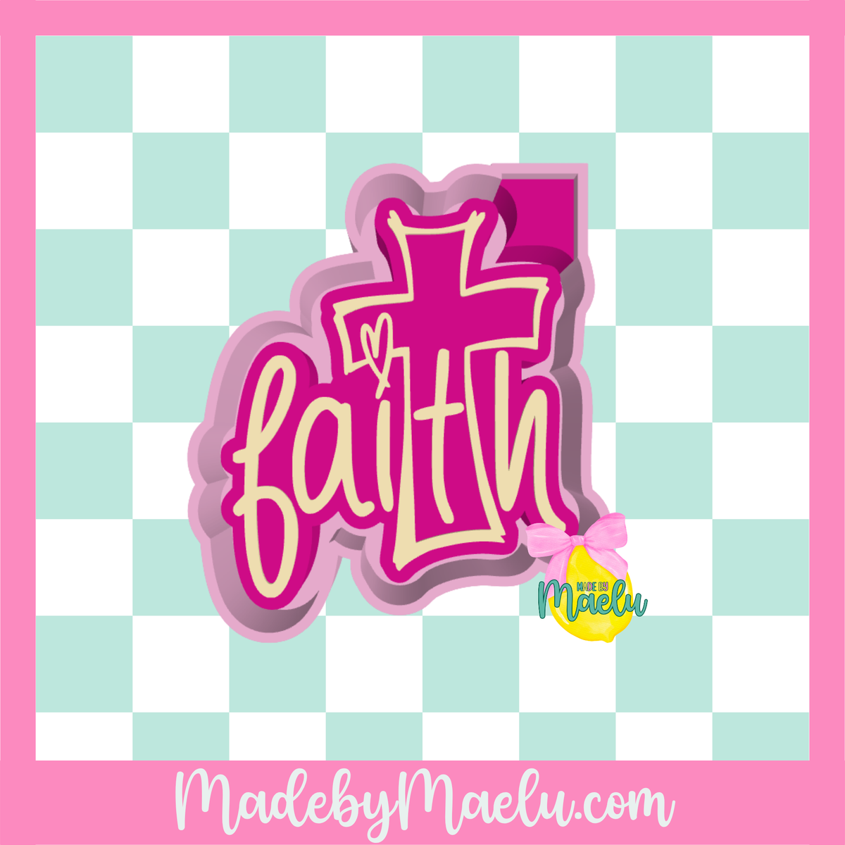Faith Cross Freshie Mold | Silicone Freshie Mold |