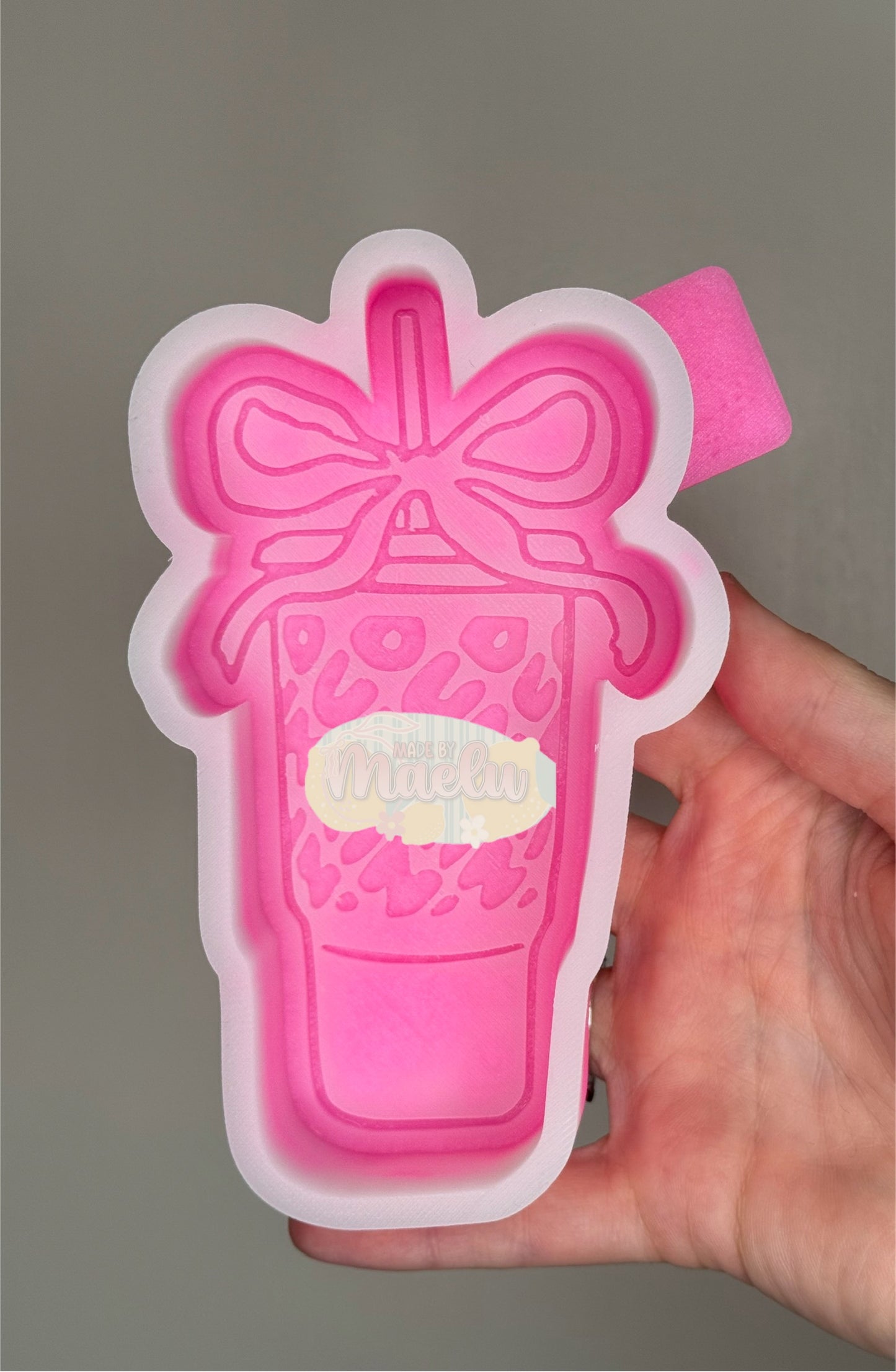 Doughnut Iced Coffee Cup Freshie Mold | silicone freshie mold