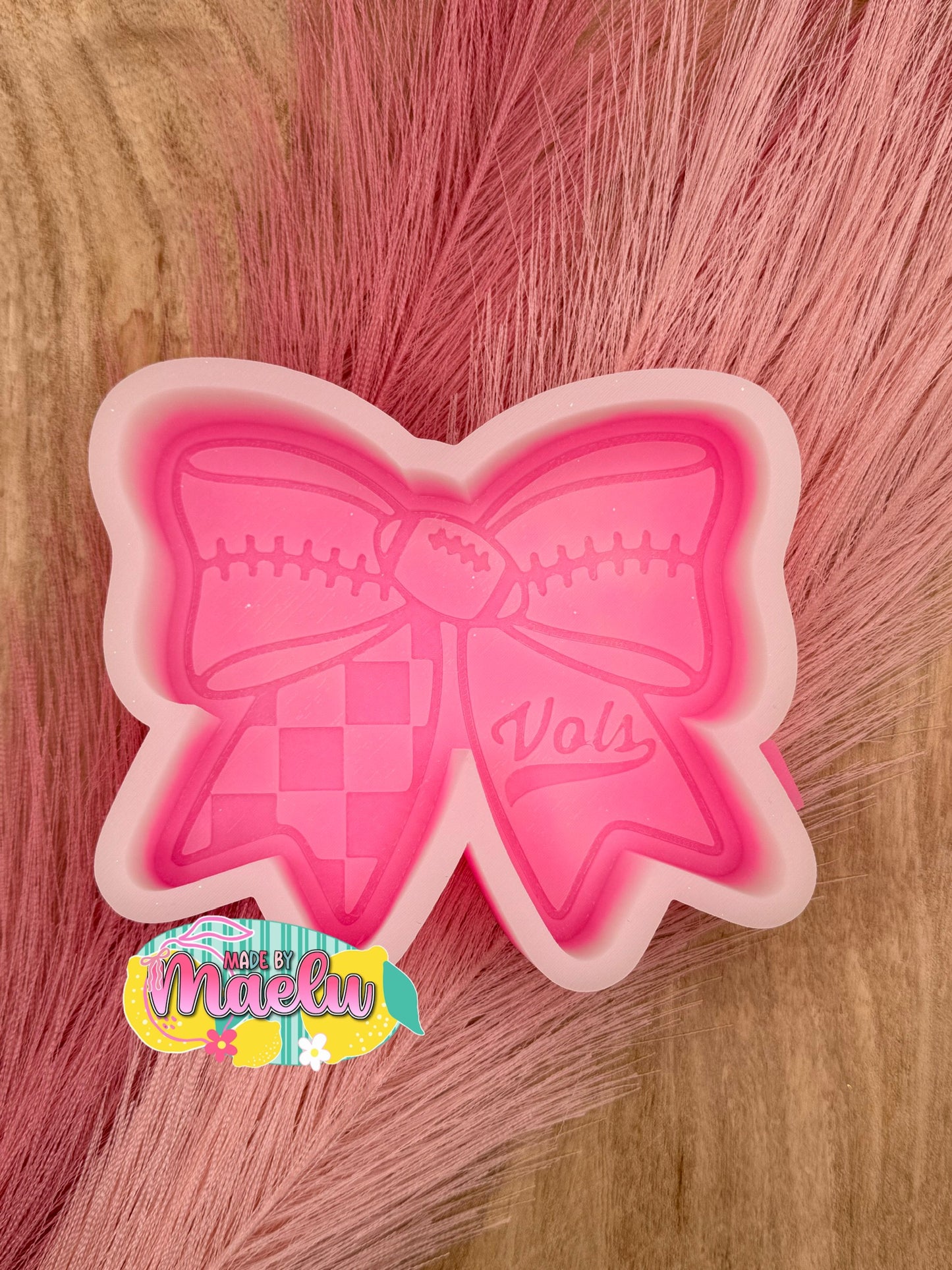 Tennessee Football Bow Freshie Mold | silicone freshie mold