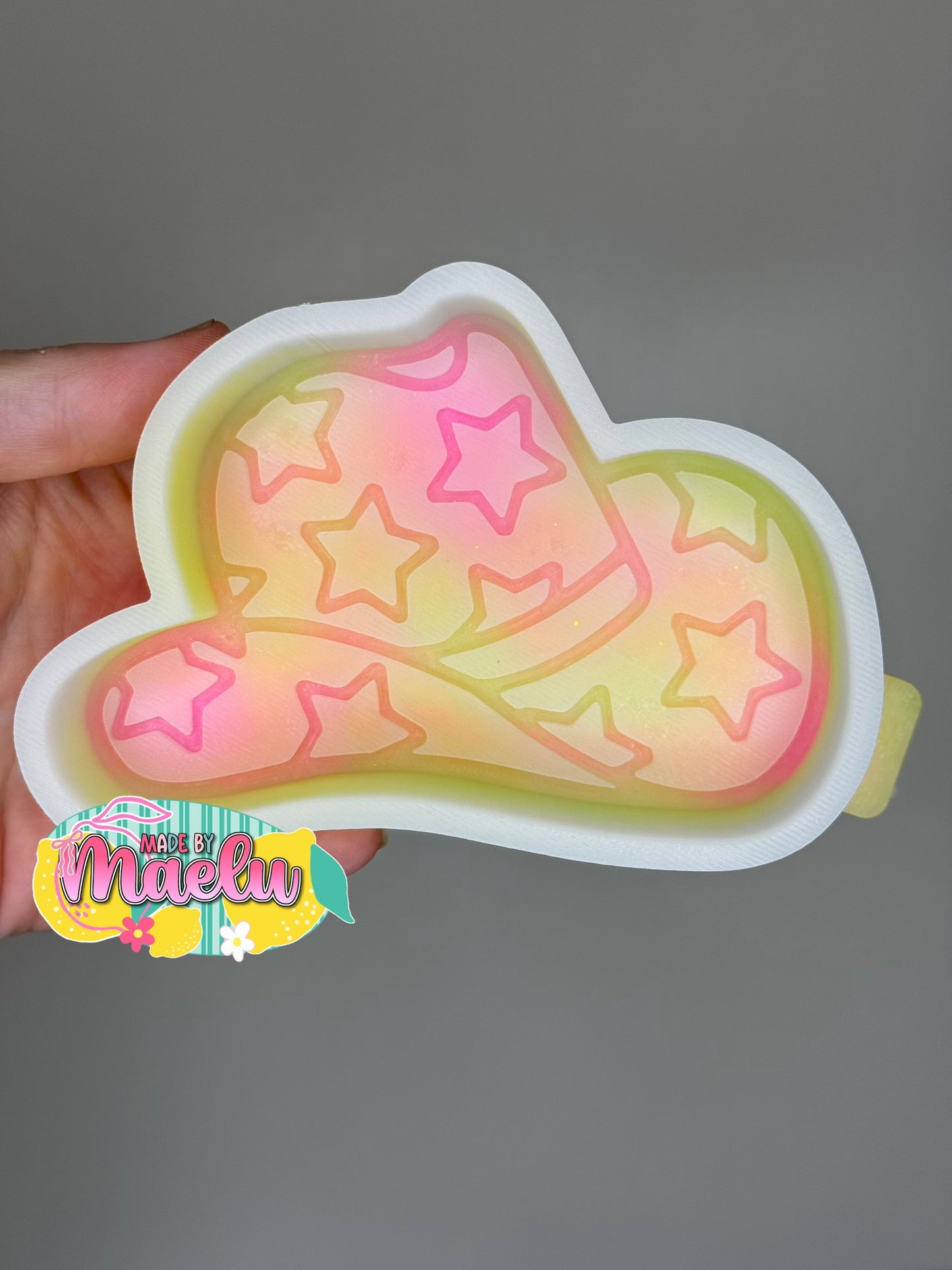 Cowboy Hat with Stars Freshie Mold | Silicone Freshie Mold