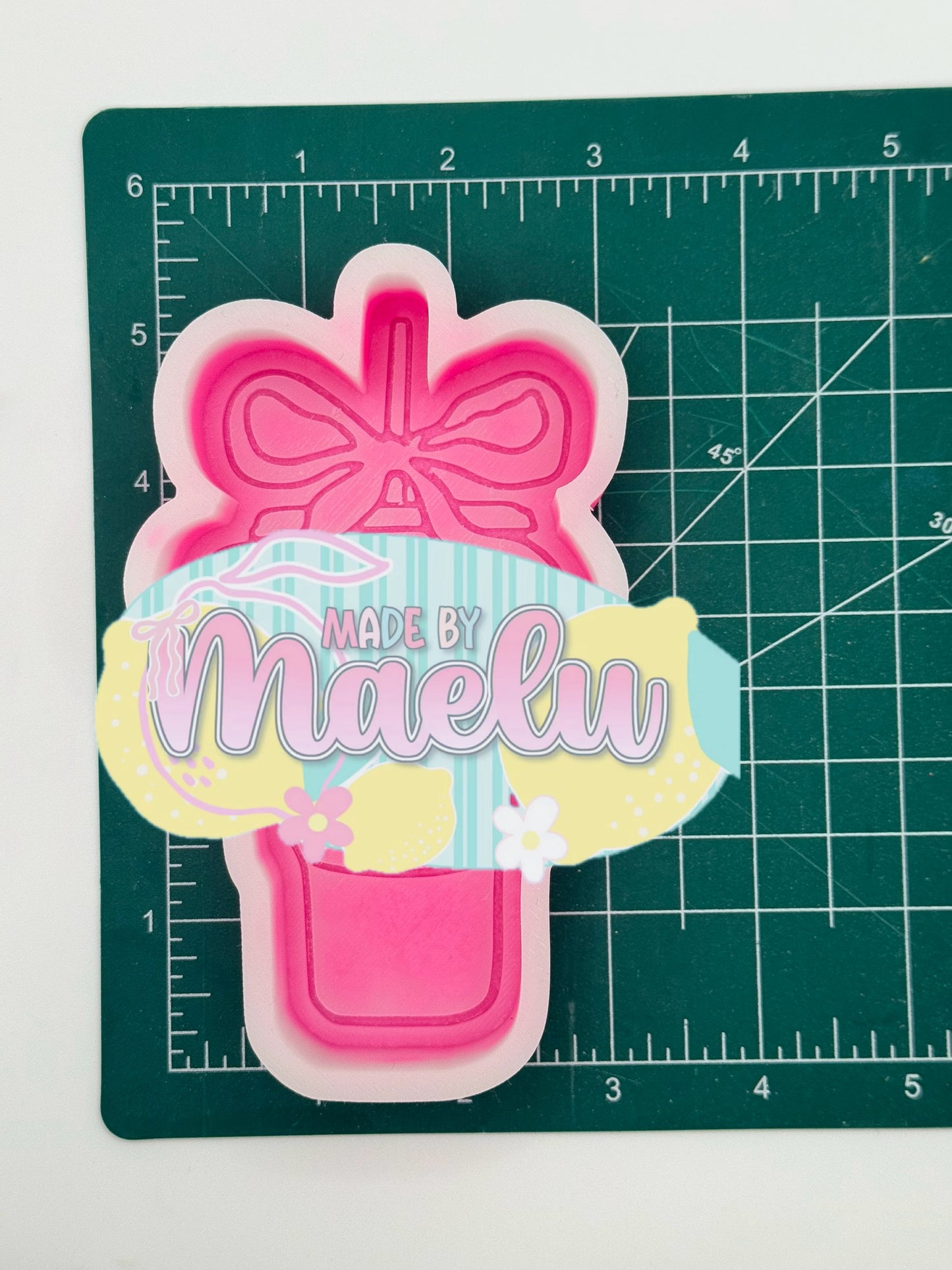 Doughnut Iced Coffee Cup Freshie Mold | silicone freshie mold