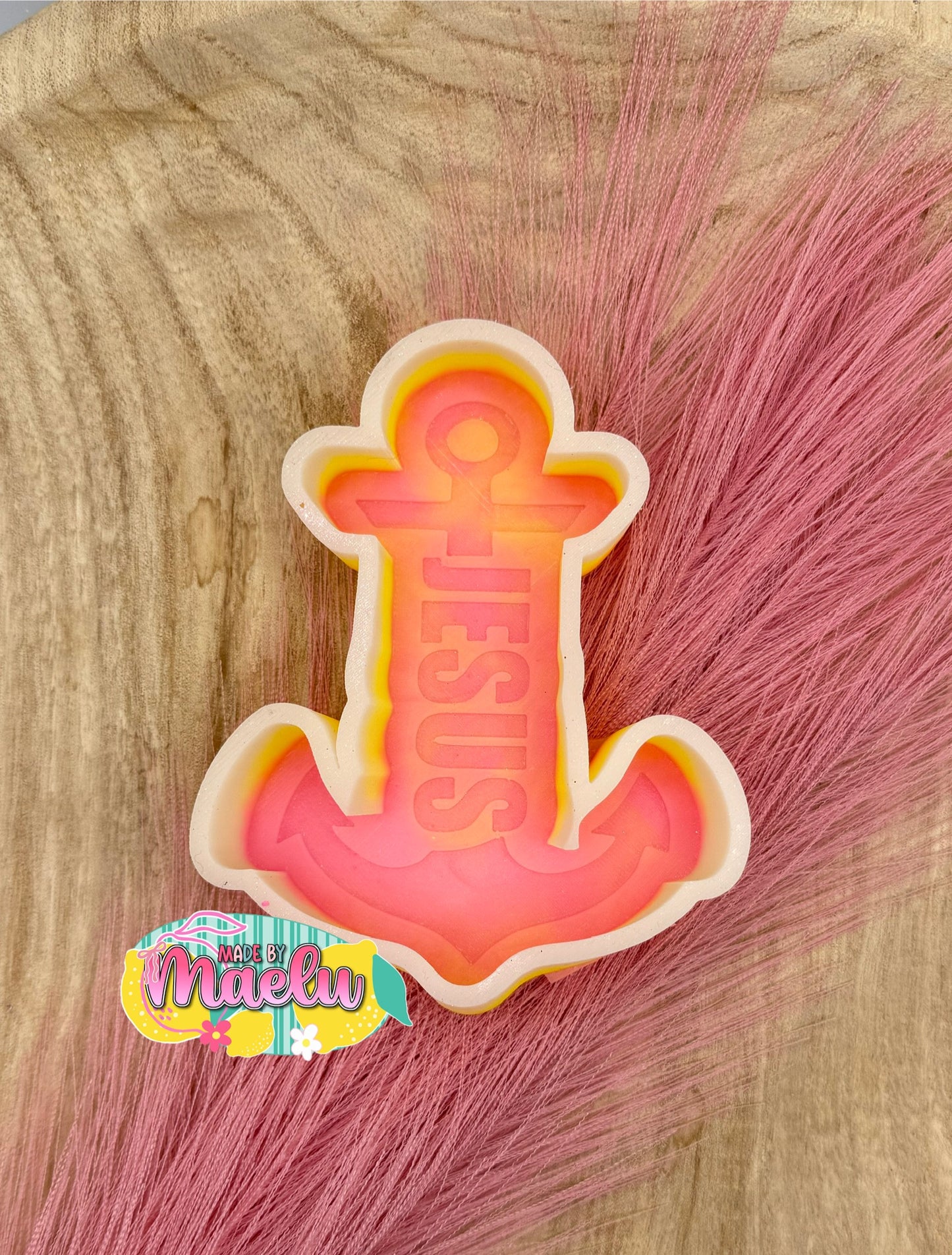 Jesus Anchor Freshie Mold | silicone freshie mold