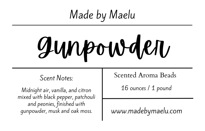 Gunpowder | Scented Aroma Beads