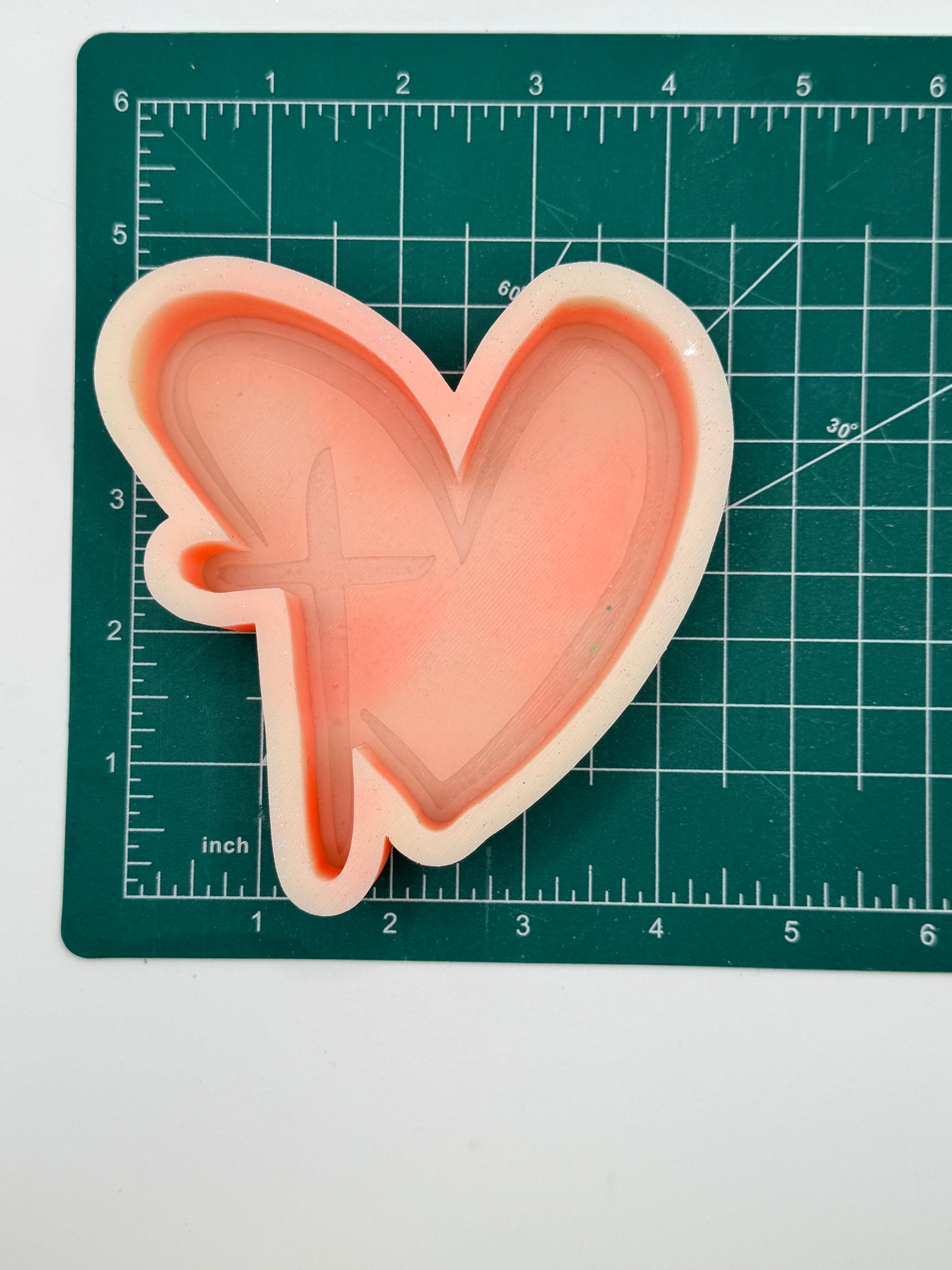 Heart with Cross Freshie Mold | Silicone Freshie Mold