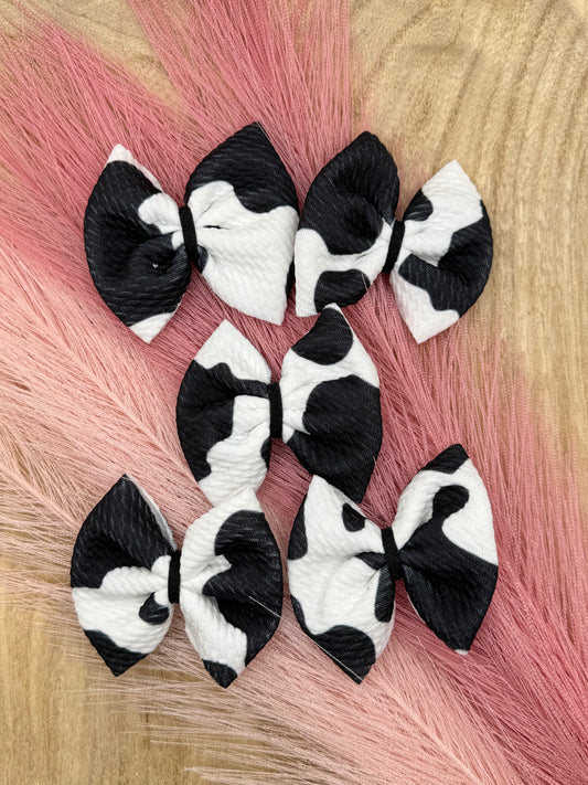 Black & White Cow Print | Freshie Bows