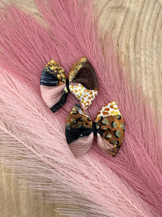 Cheetah Metallic Brush Strokes | Freshie Bows