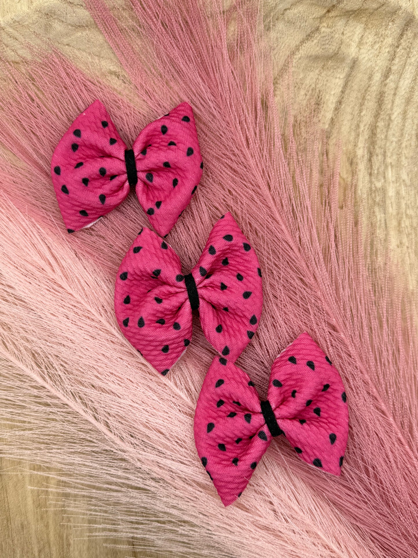 Pink with Black Polka Dots | Freshie Bows