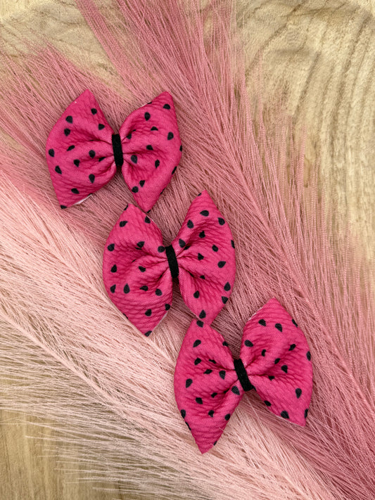 Pink with Black Polka Dots | Freshie Bows