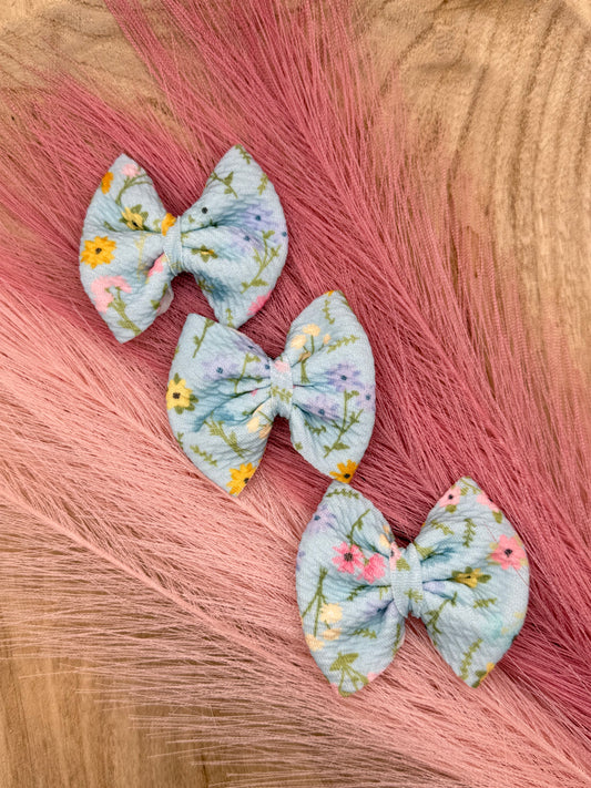 Aqua Wildflowers | Freshie Bows