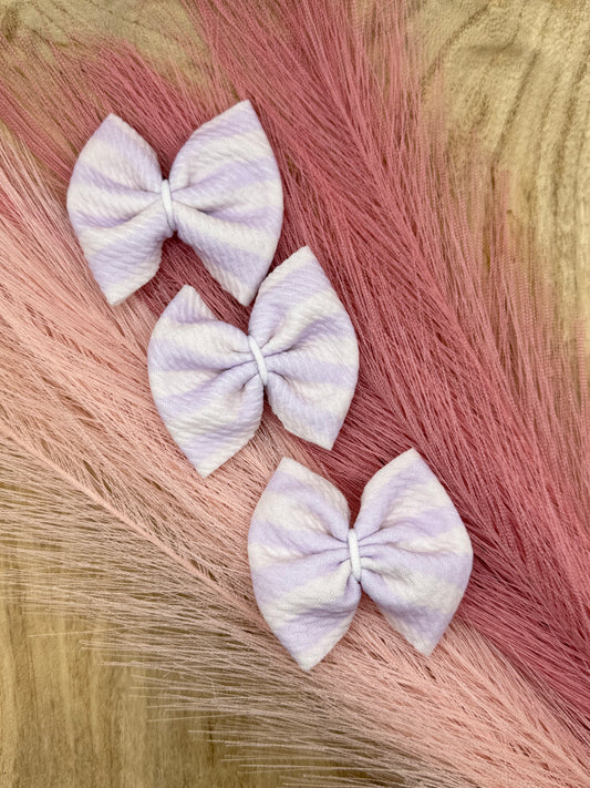 Lavender Brush Stroke Stripes | Freshie Bows