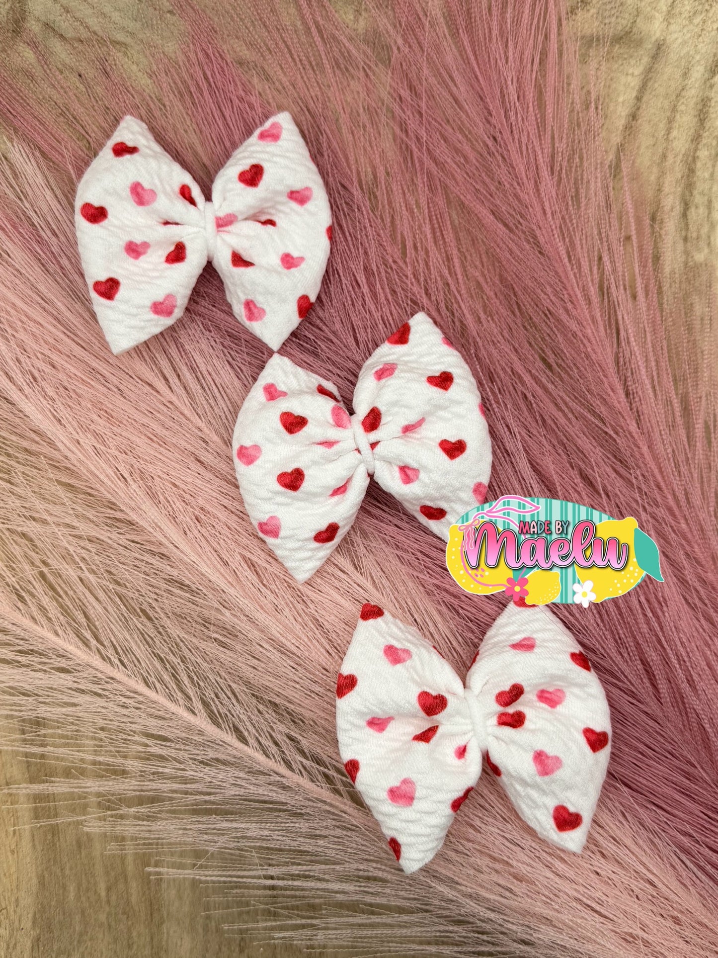 Valentine Hearts | Freshie Bows