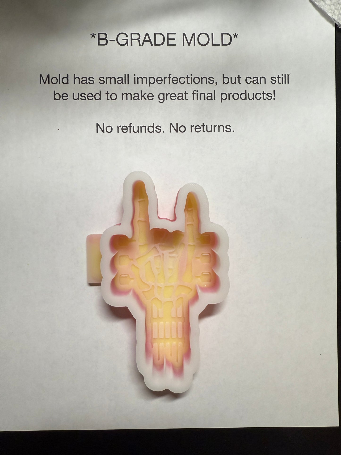 *B-GRADE* Mold - Rock & Roll Skeleton Hand