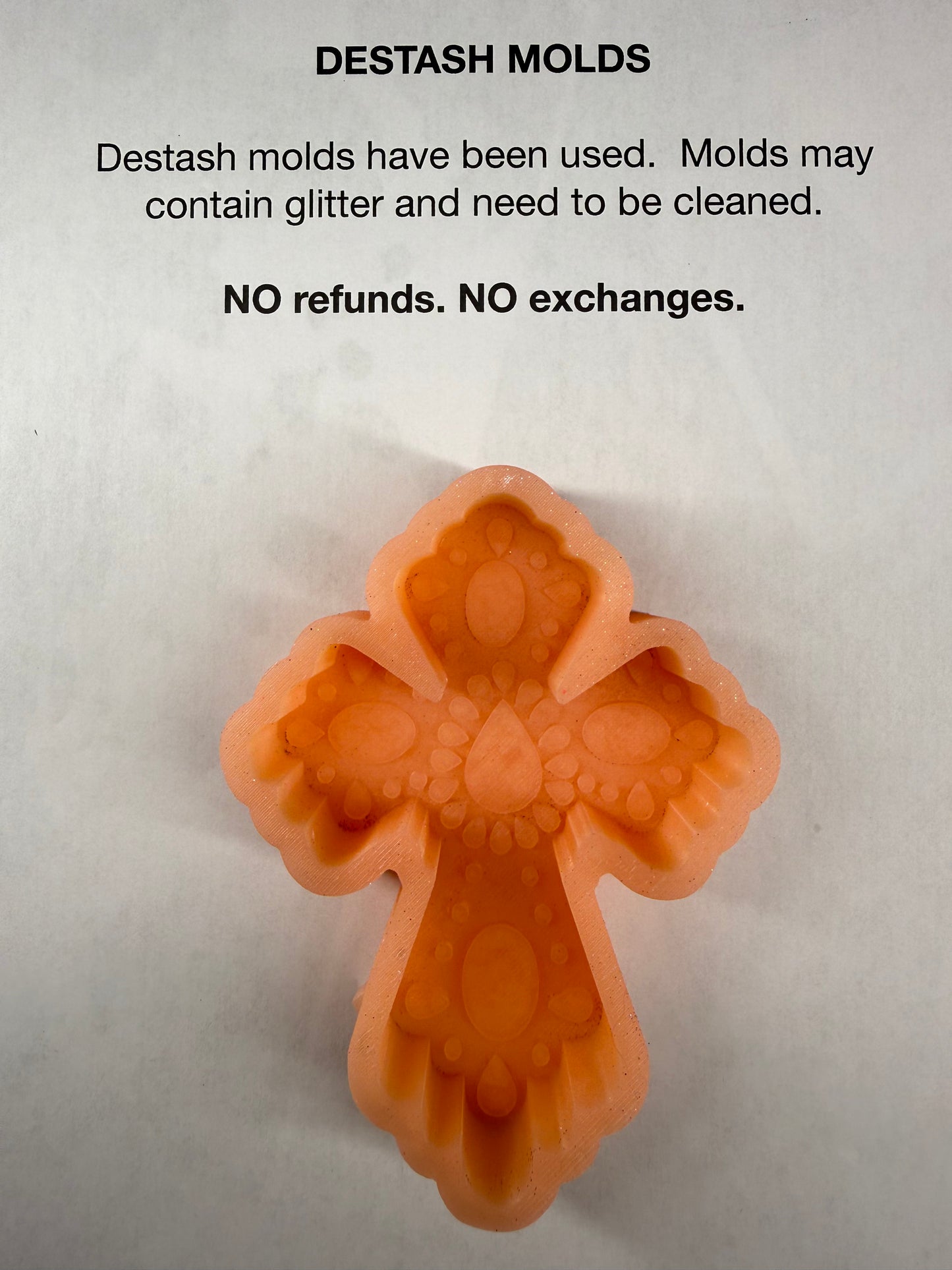 DESTASH Mold - Embellished Cross