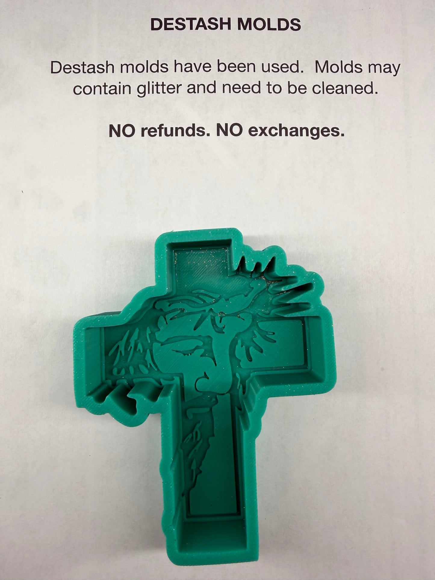 DESTASH Mold - Jesus Face Cross