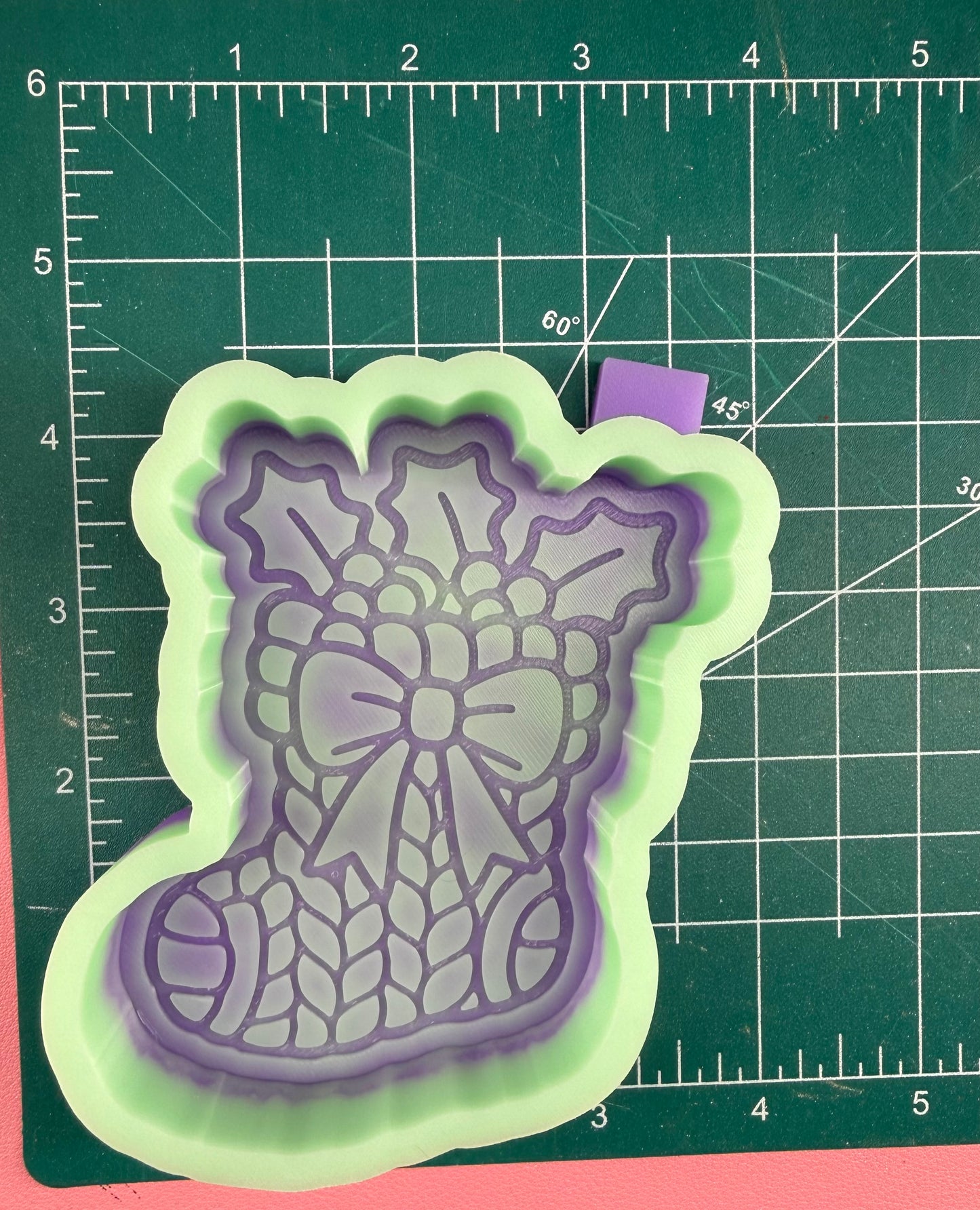 Woven Stocking Freshie Mold | silicone freshie mold | C165