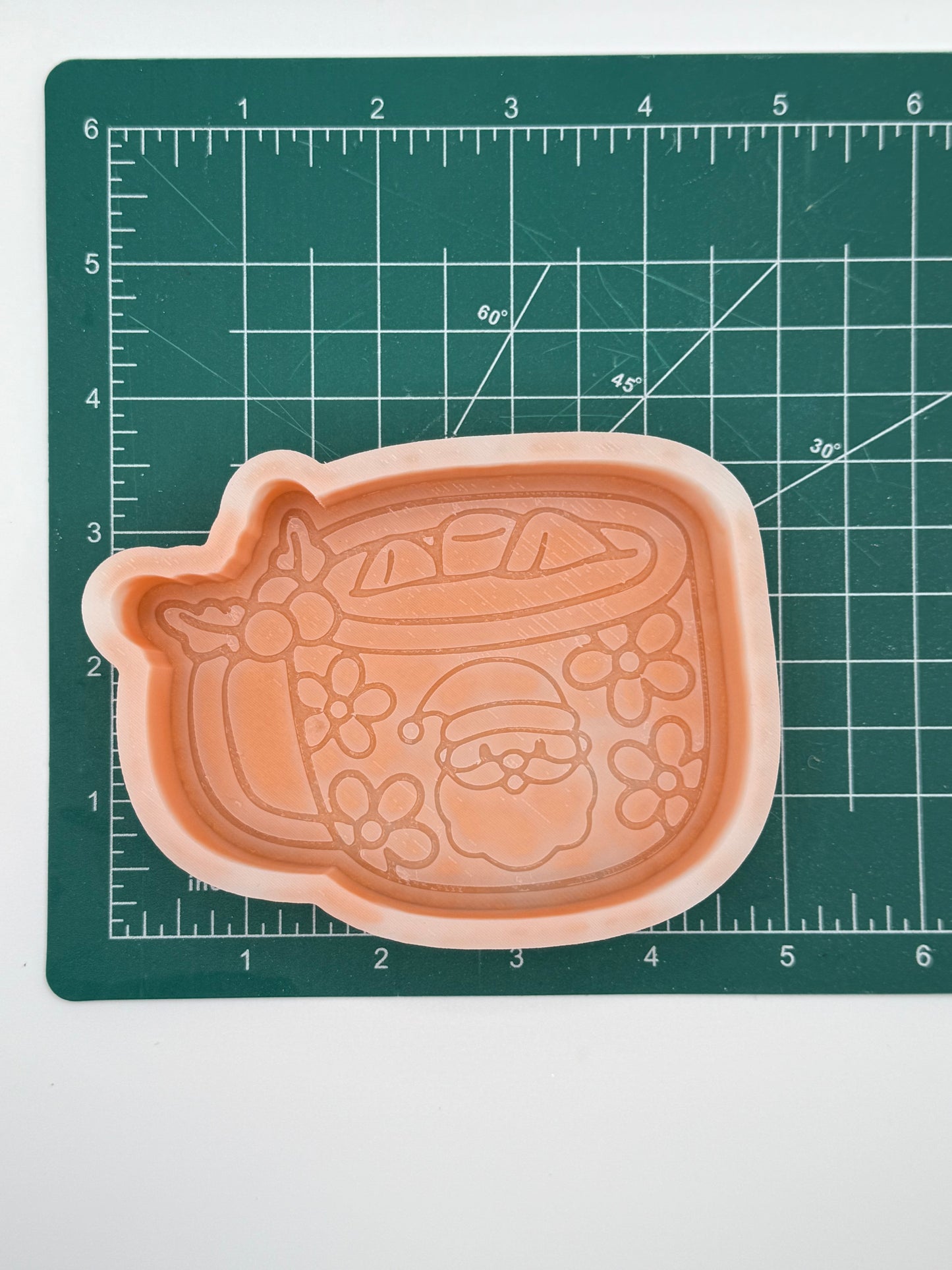 Santa Cocoa Mug freshie mold | silicone freshie mold
