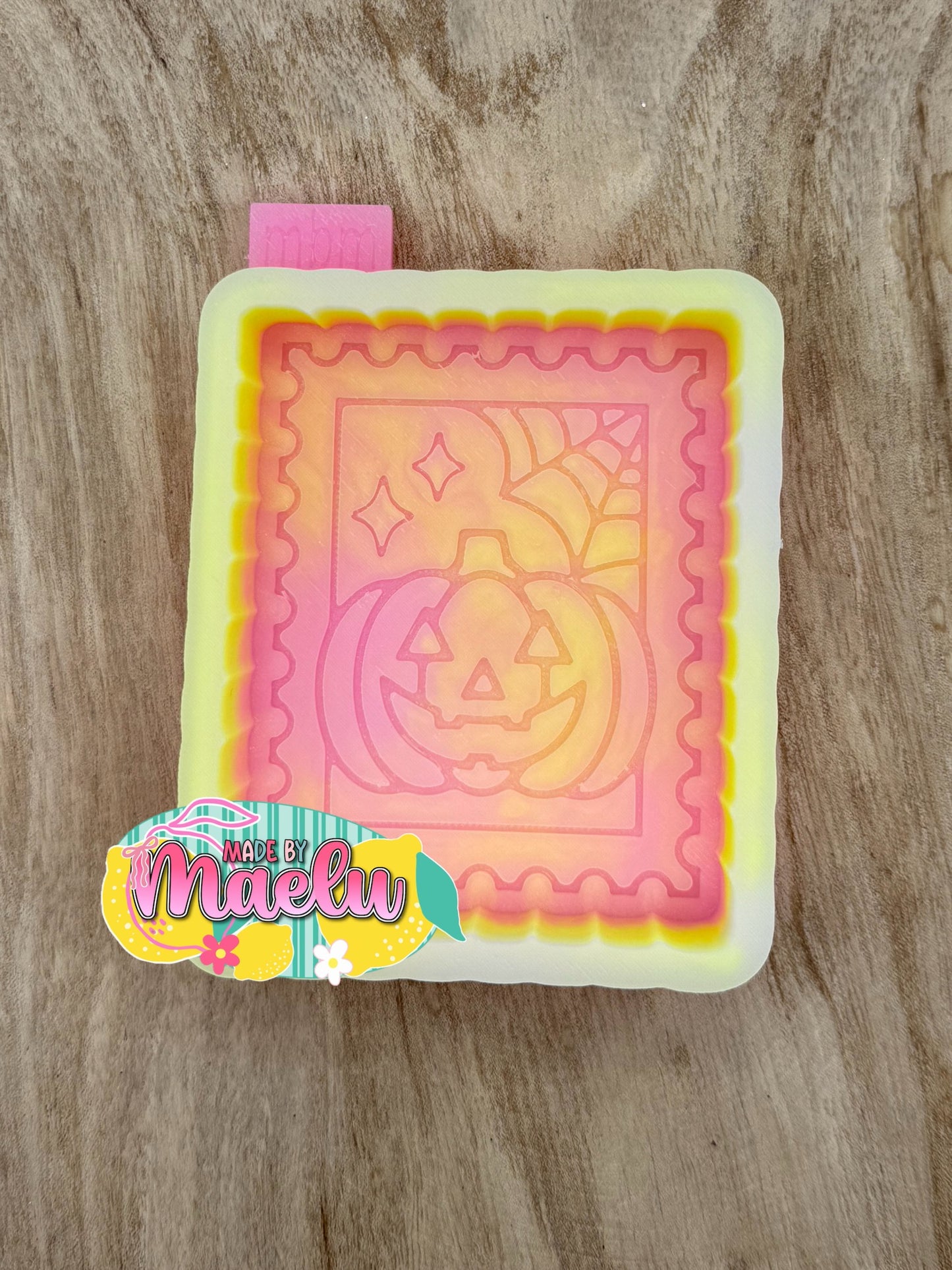 Pumpkin Stamp freshie mold | silicone freshie mold