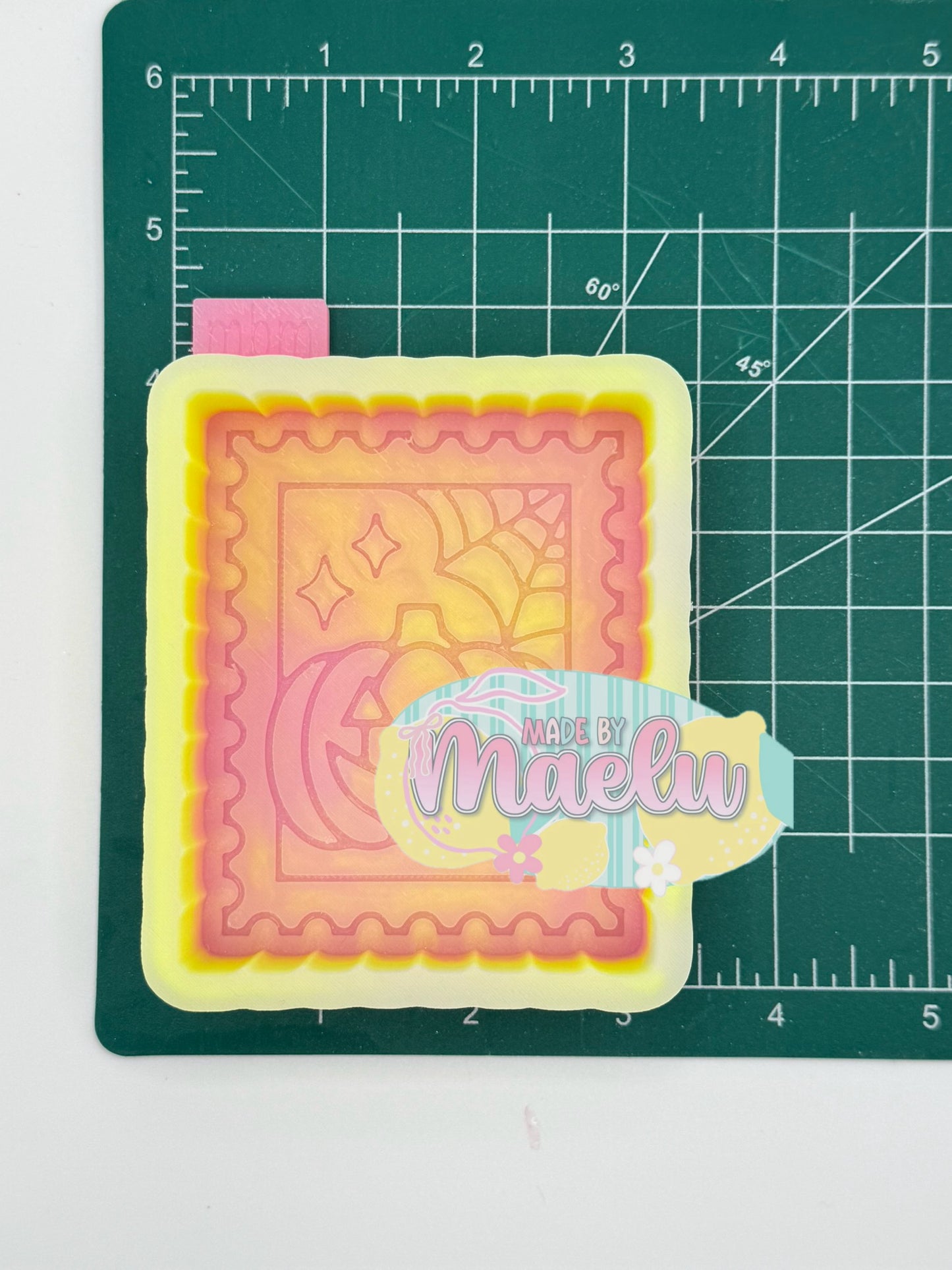 Pumpkin Stamp freshie mold | silicone freshie mold
