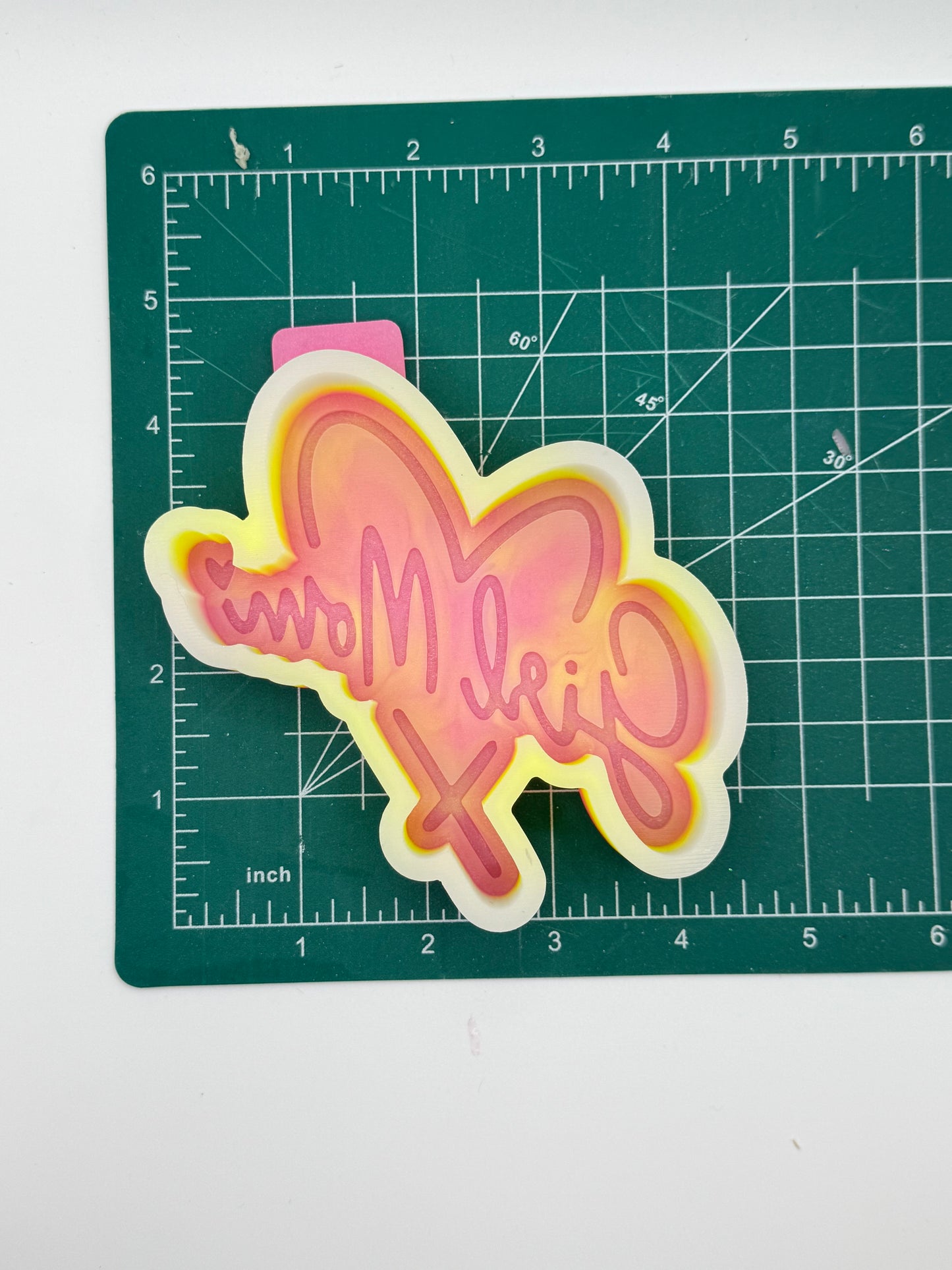 Girl Mom Heart Freshie Mold | silicone freshie mold